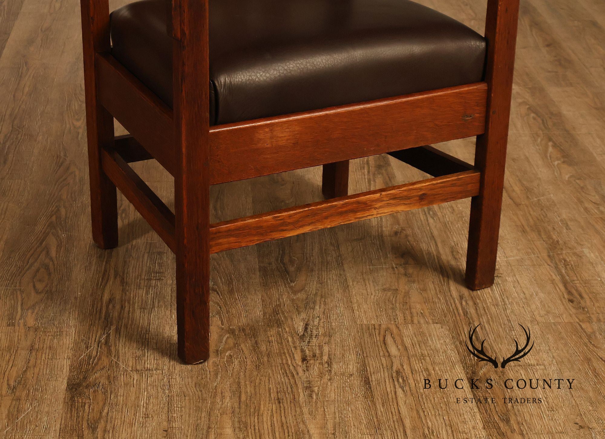 Antique Mission Quarter Sawn Oak Armchair