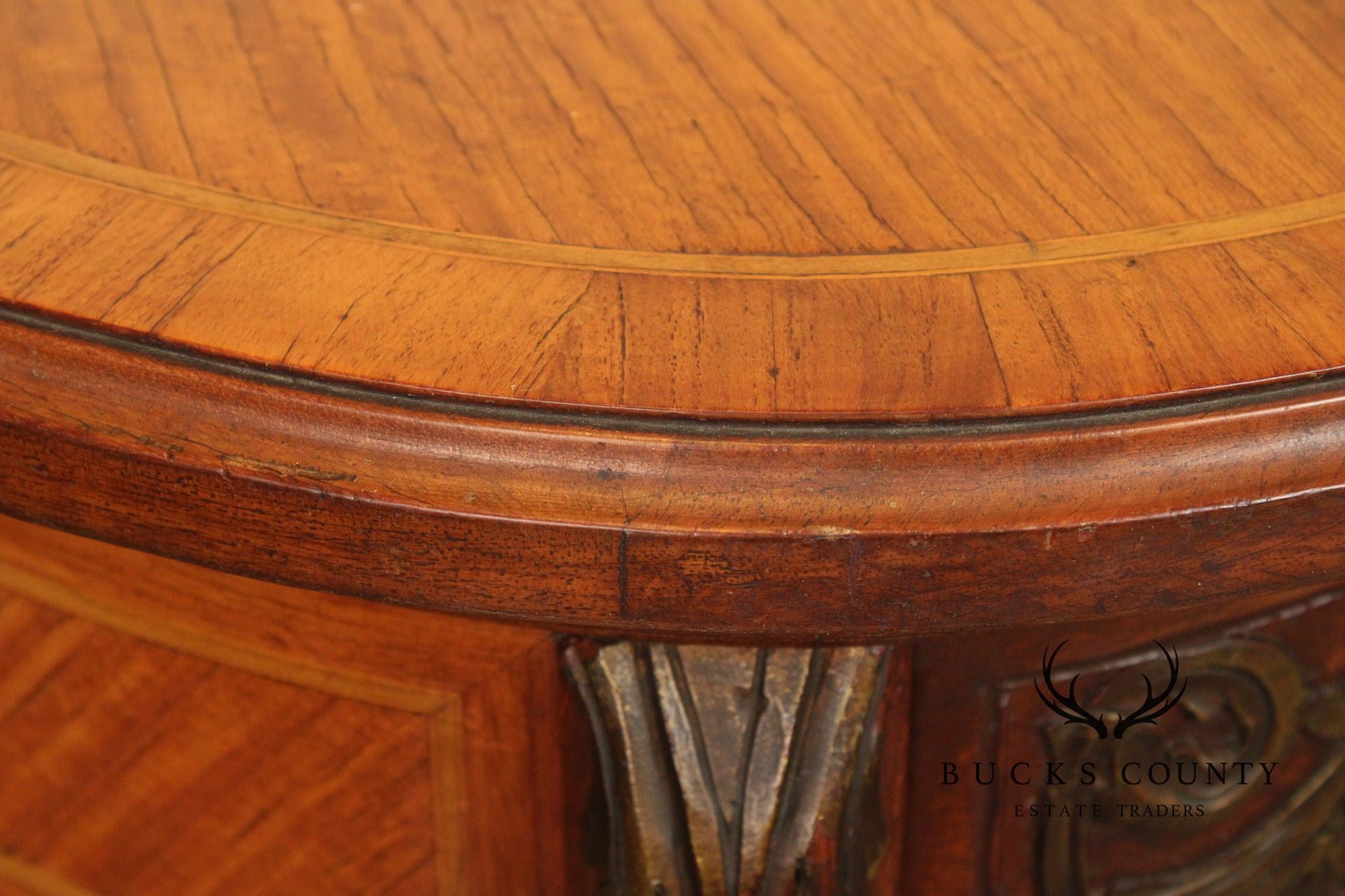 1930's French Louis XV Style Inlaid Satinwood Vanity