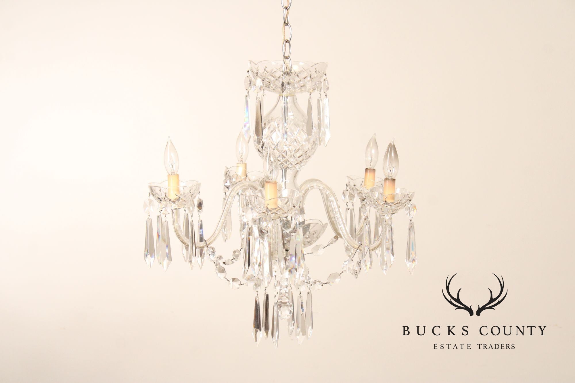 Waterford Crystal Five Light Chandelier