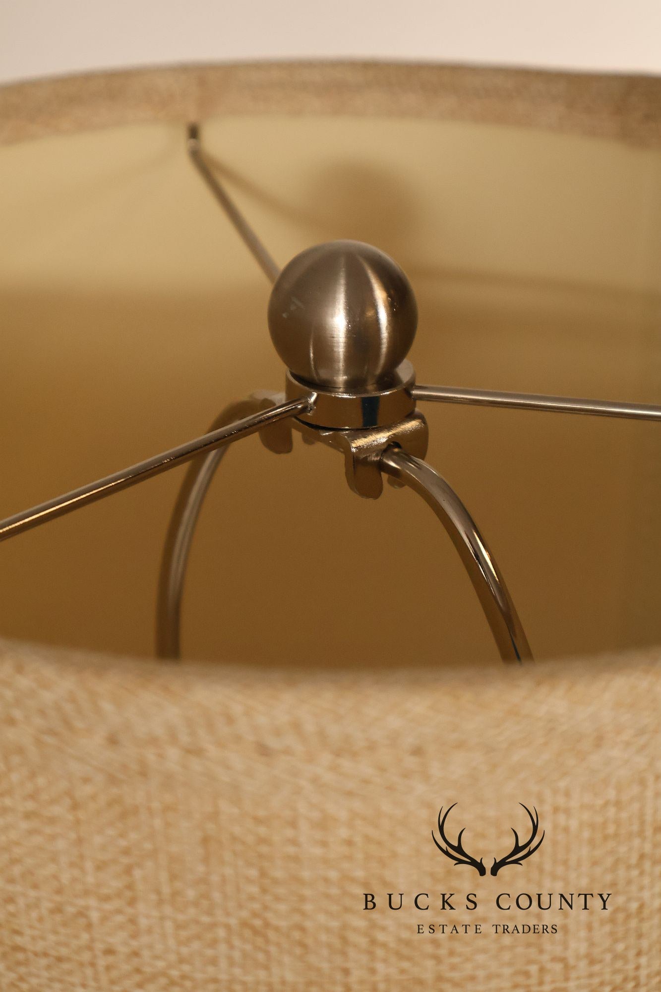 Contemporary Nickel Cantilever Table Lamp