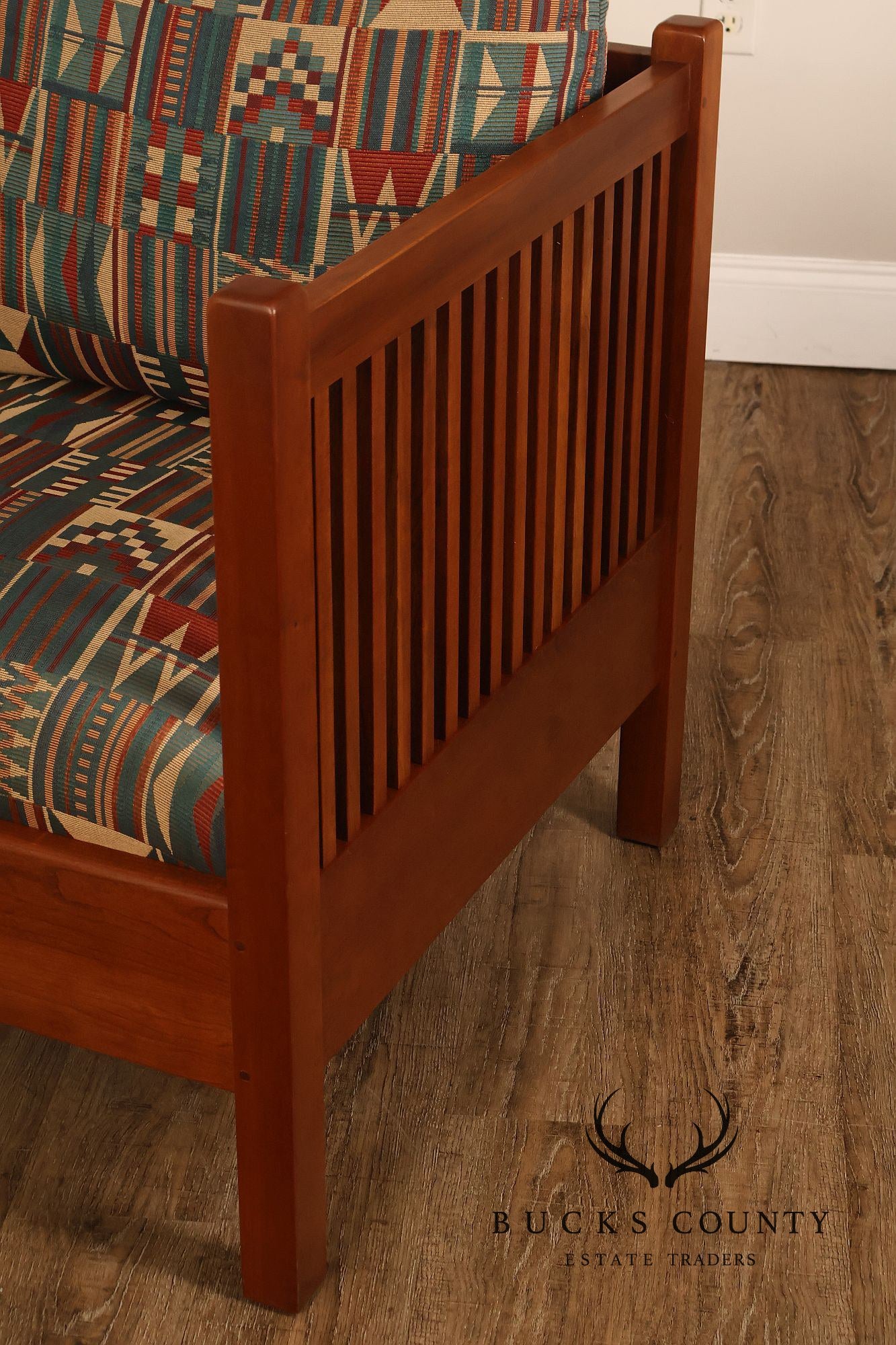 Stickley Mission Collection Cherry Spindle Cube Chair