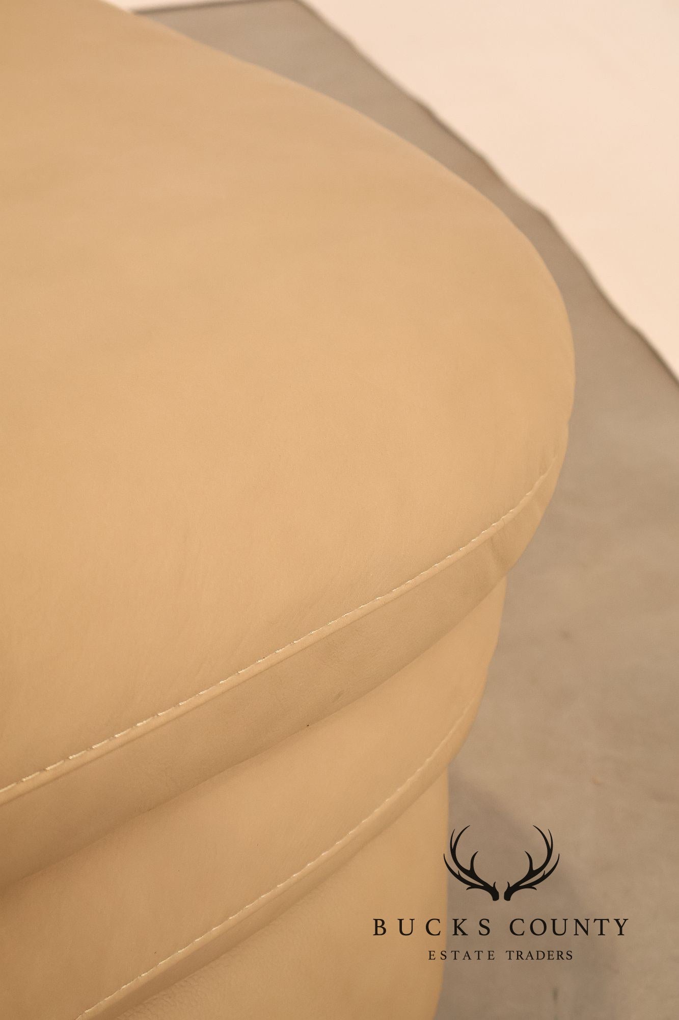 Italian Made Leather Sectional Sofa With Chaise