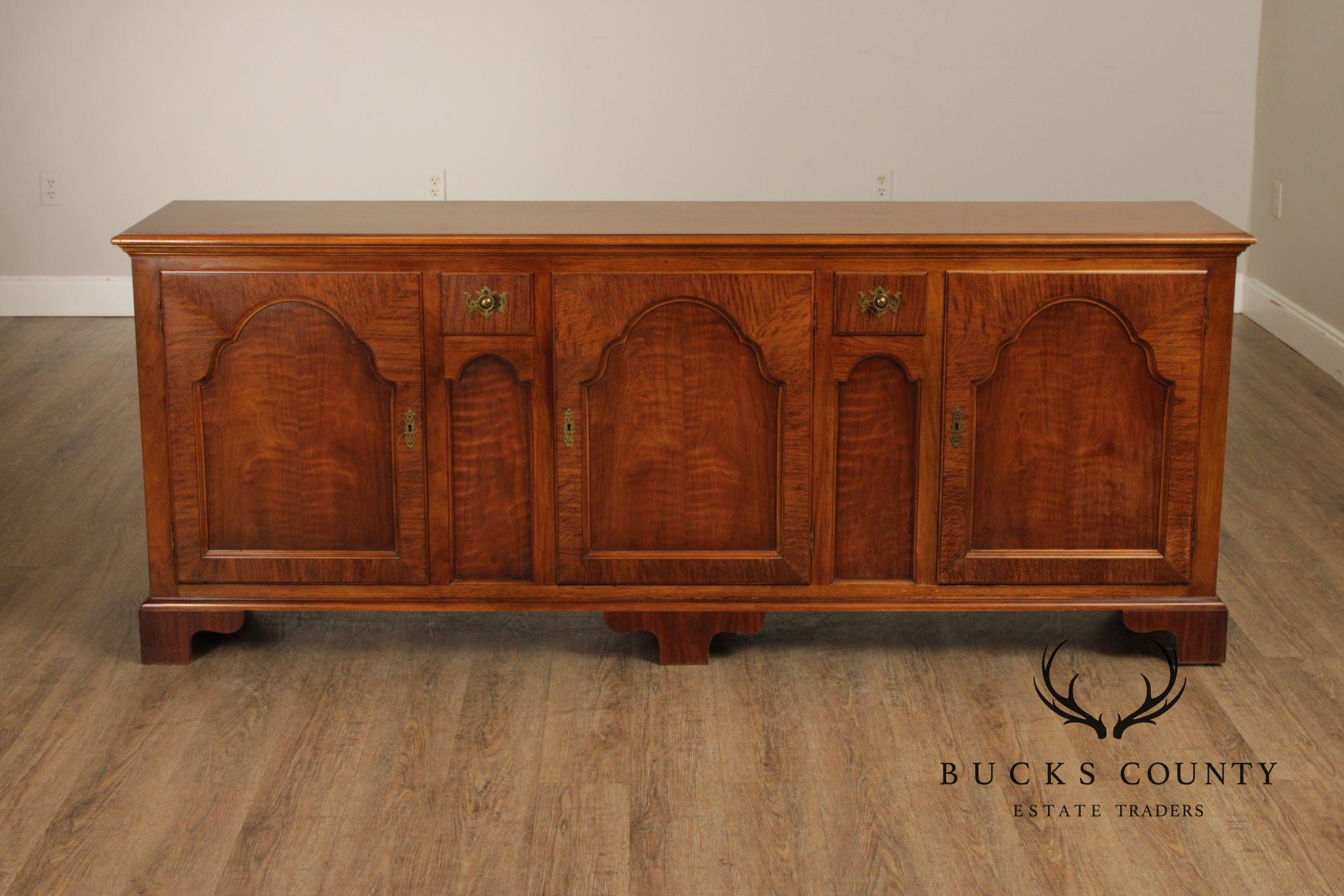 Baker Milling Road Georgian Style Walnut Buffet Sideboard