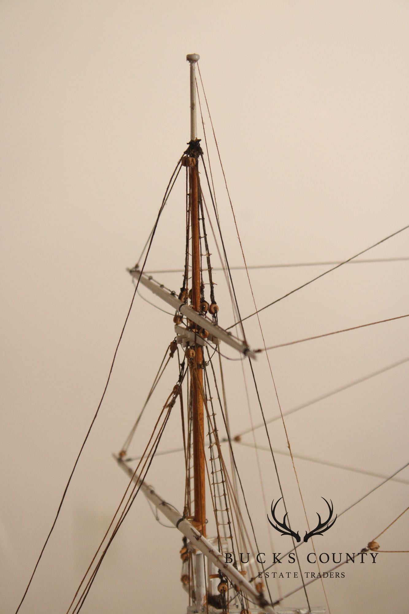 Model Ship 'Charles W. Morgan' In Wooden Display Case