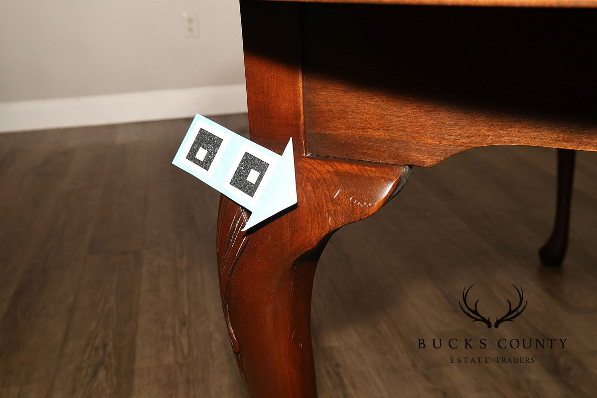 Harden Queen Anne Style Cherry Extension Dining Table