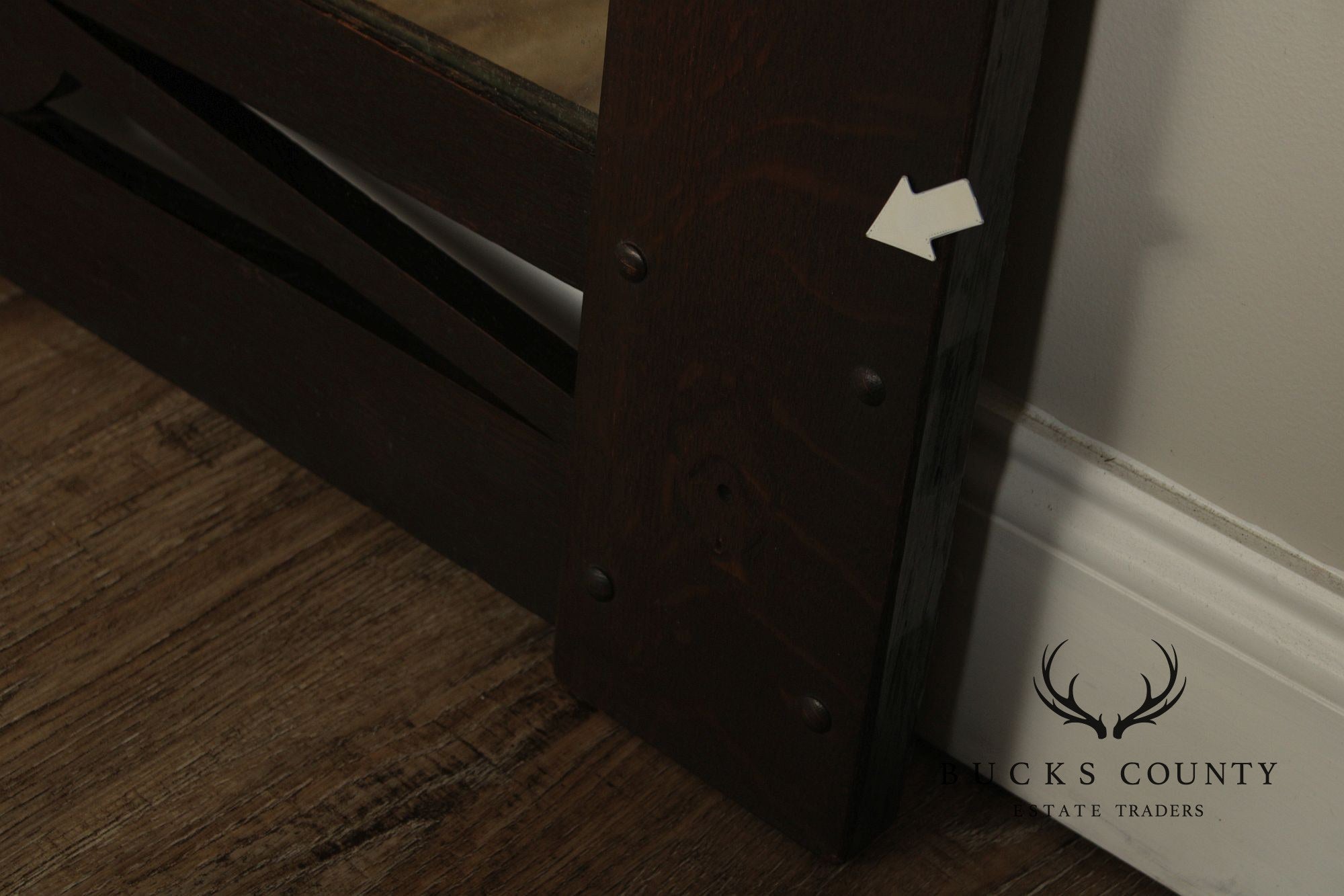 Arts and Crafts Oak Wall Mirror