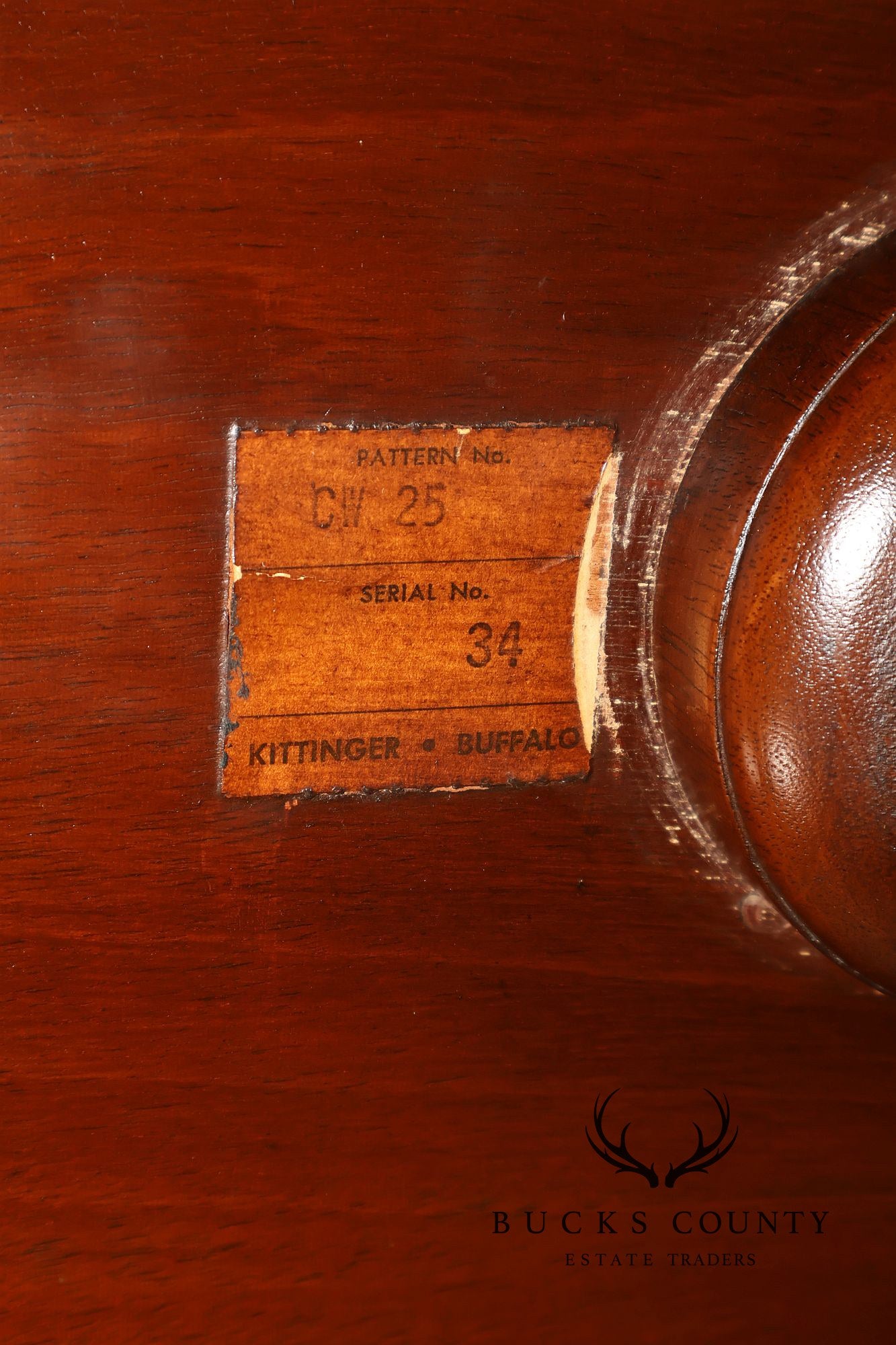 Kittinger Colonial Williamsburg CW 25 George III Style Mahogany Dumbwaiter Table
