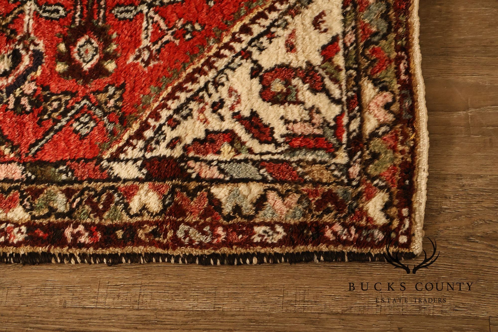 Hamedan Vintage Hand Woven Wool Area Rug