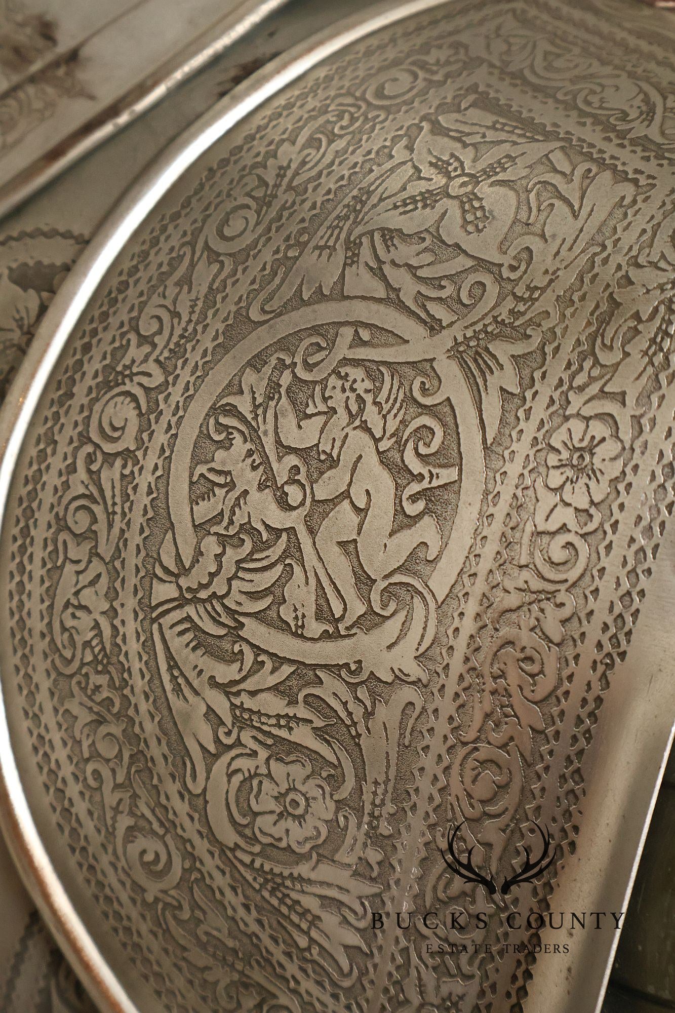 Marto Toledo Spanish Engraved Full Suit of Armor with Sword