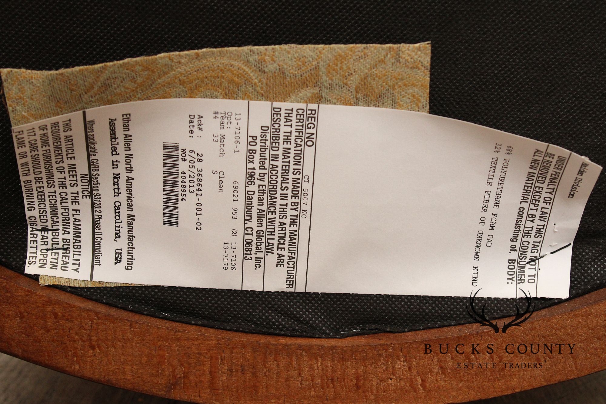 Ethan Allen French Louis XVI Style Pair Of Fauteuil Armchairs