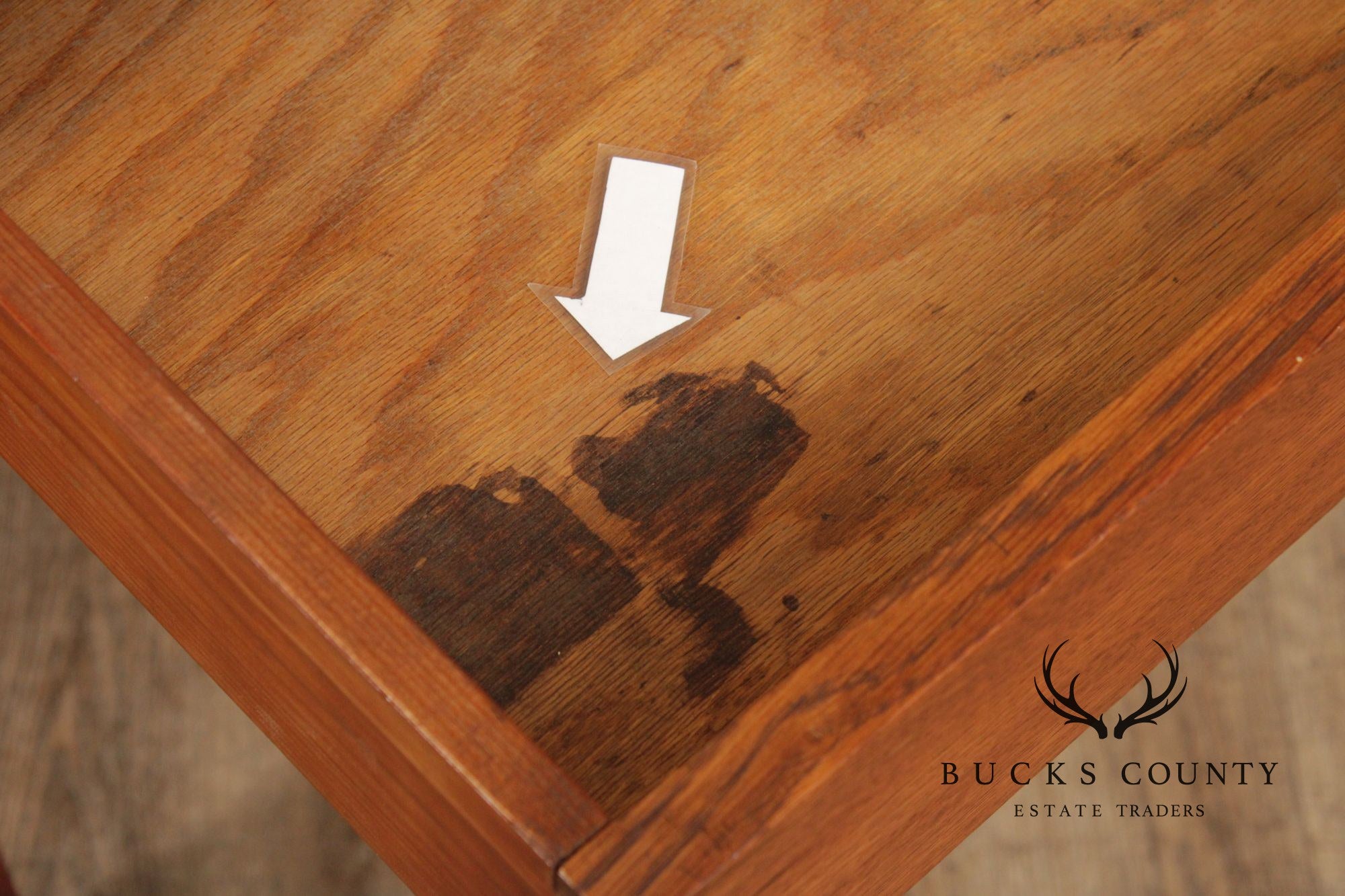 L. & J.G. Stickley Antique Mission Oak Library Table Writing Desk