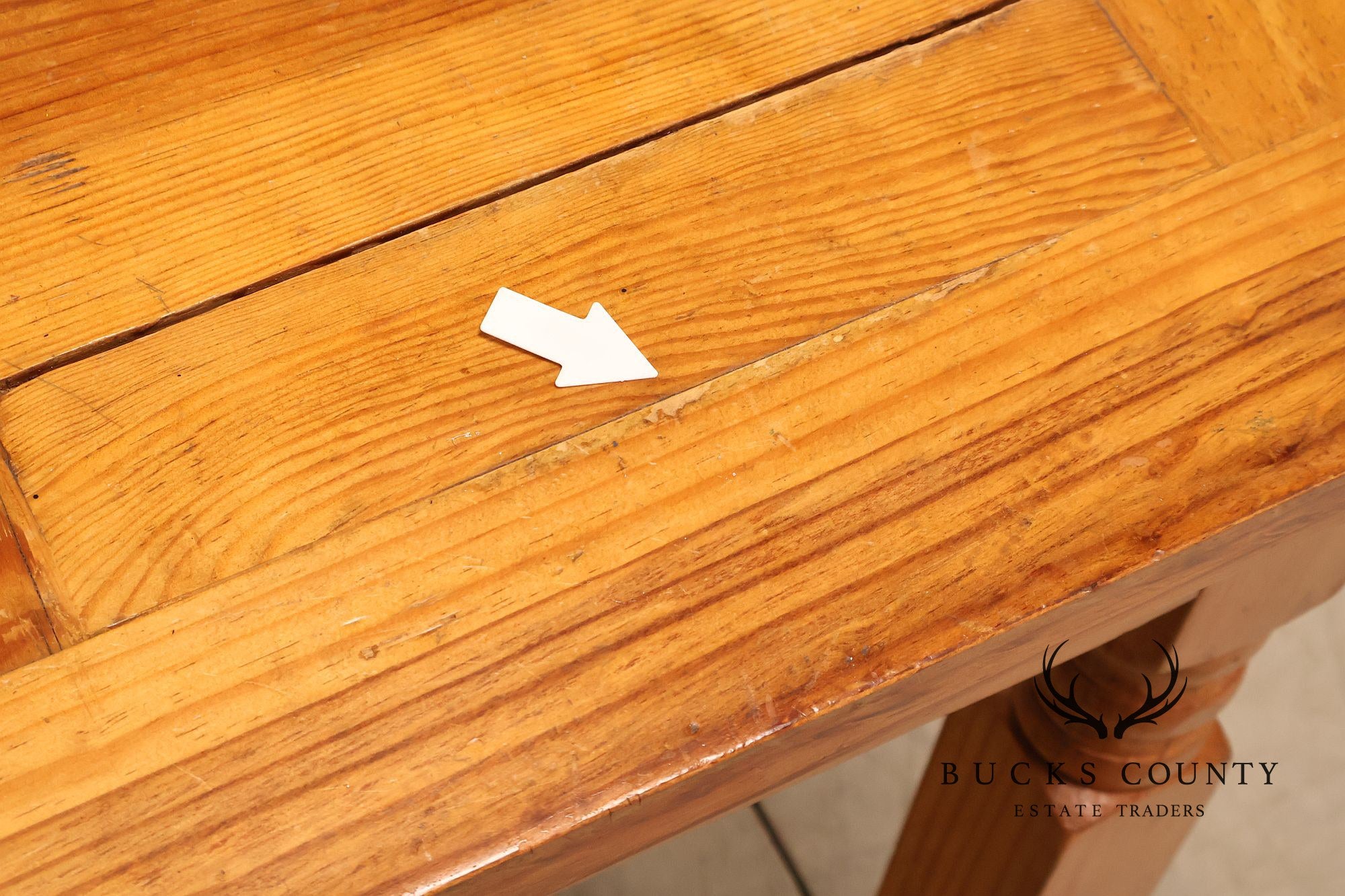 Mexican Pine Vintage Rustic One Drawer Writing or Dining Table