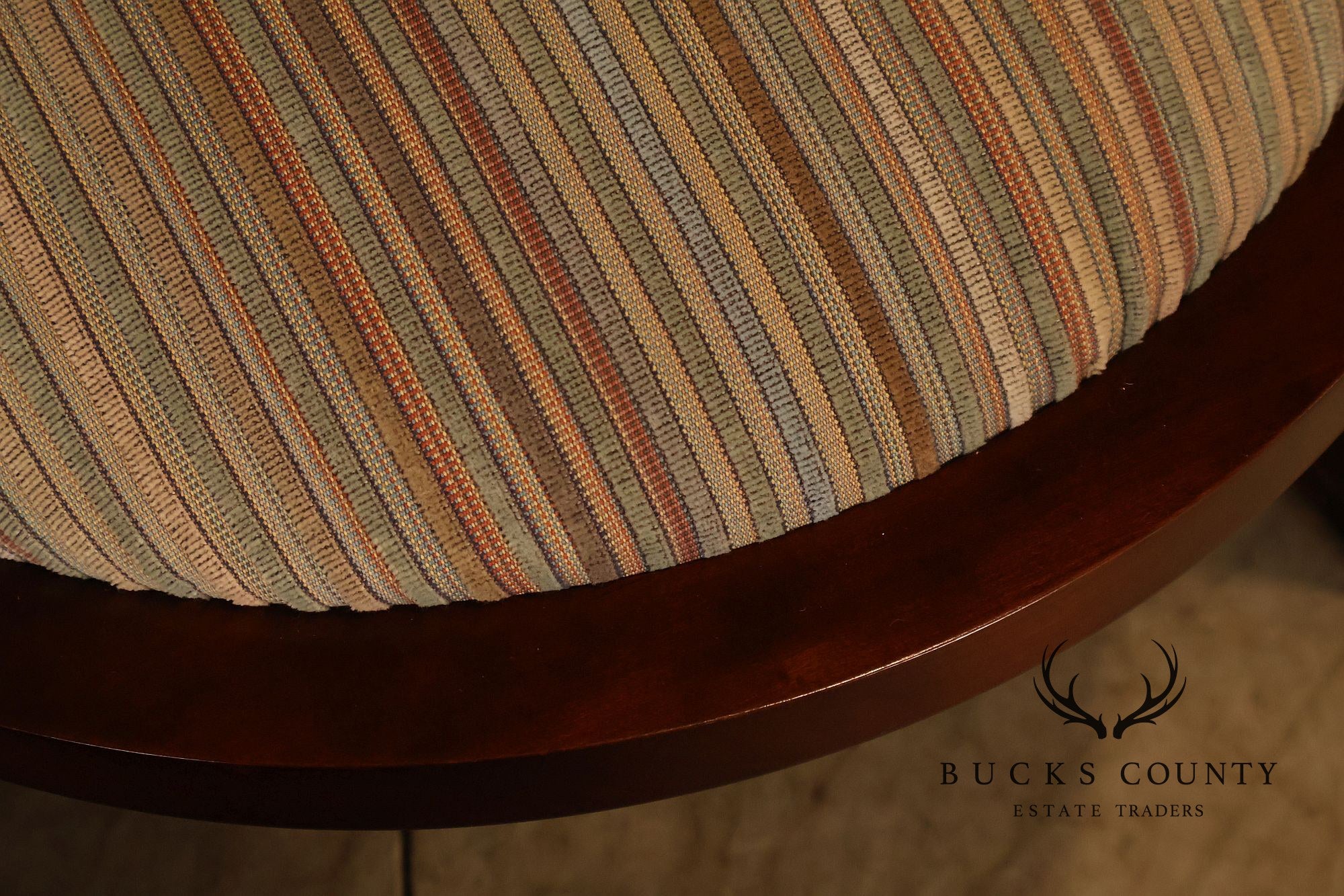 Cassina Frank Lloyd Wright Model 606 Set Of Six Cherry Barrel Dining Armchairs