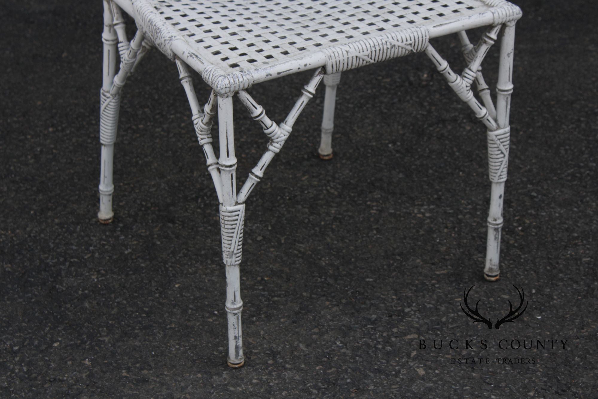 Venemen of California Faux Bamboo Cast Aluminum Patio Dining Set