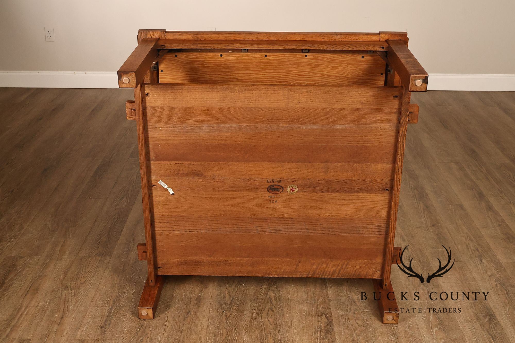 Stickley Mission Collection Oak Tile Top Coffee Table