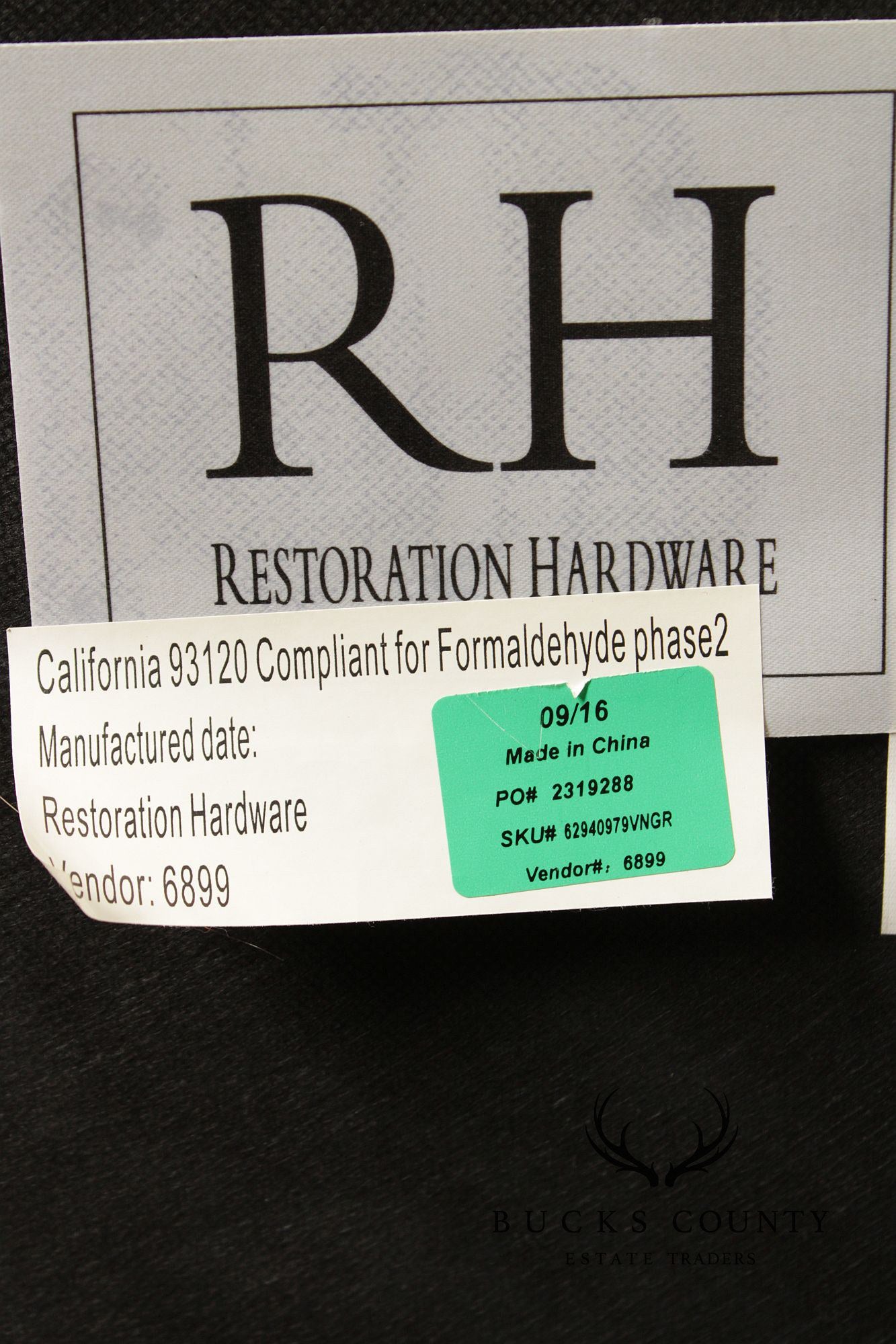Restoration Hardware Set of Eight 'Emery' Dining Chairs