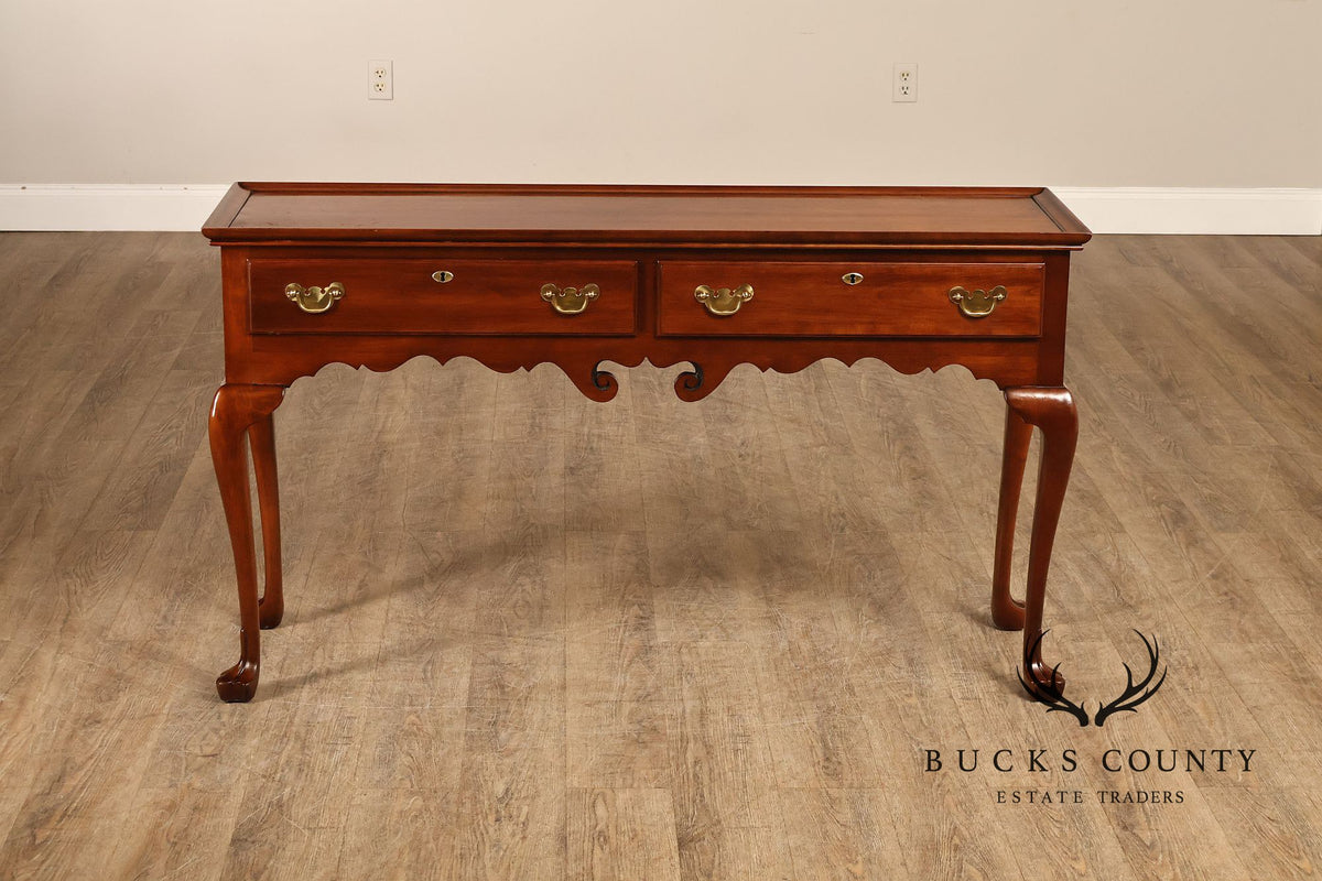Statton Chippendale Style Cherry Console Table
