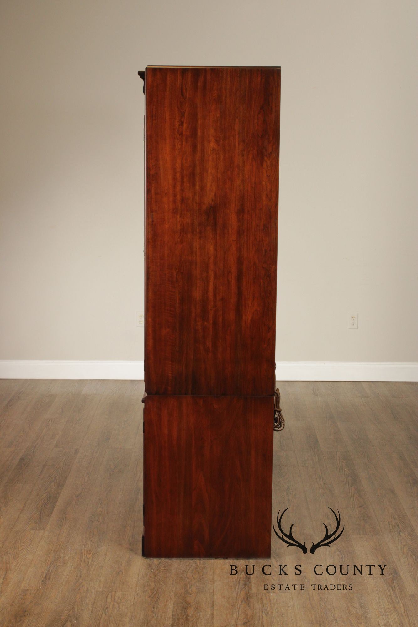 Harden Traditional Tall Cherry Bar Cabinet