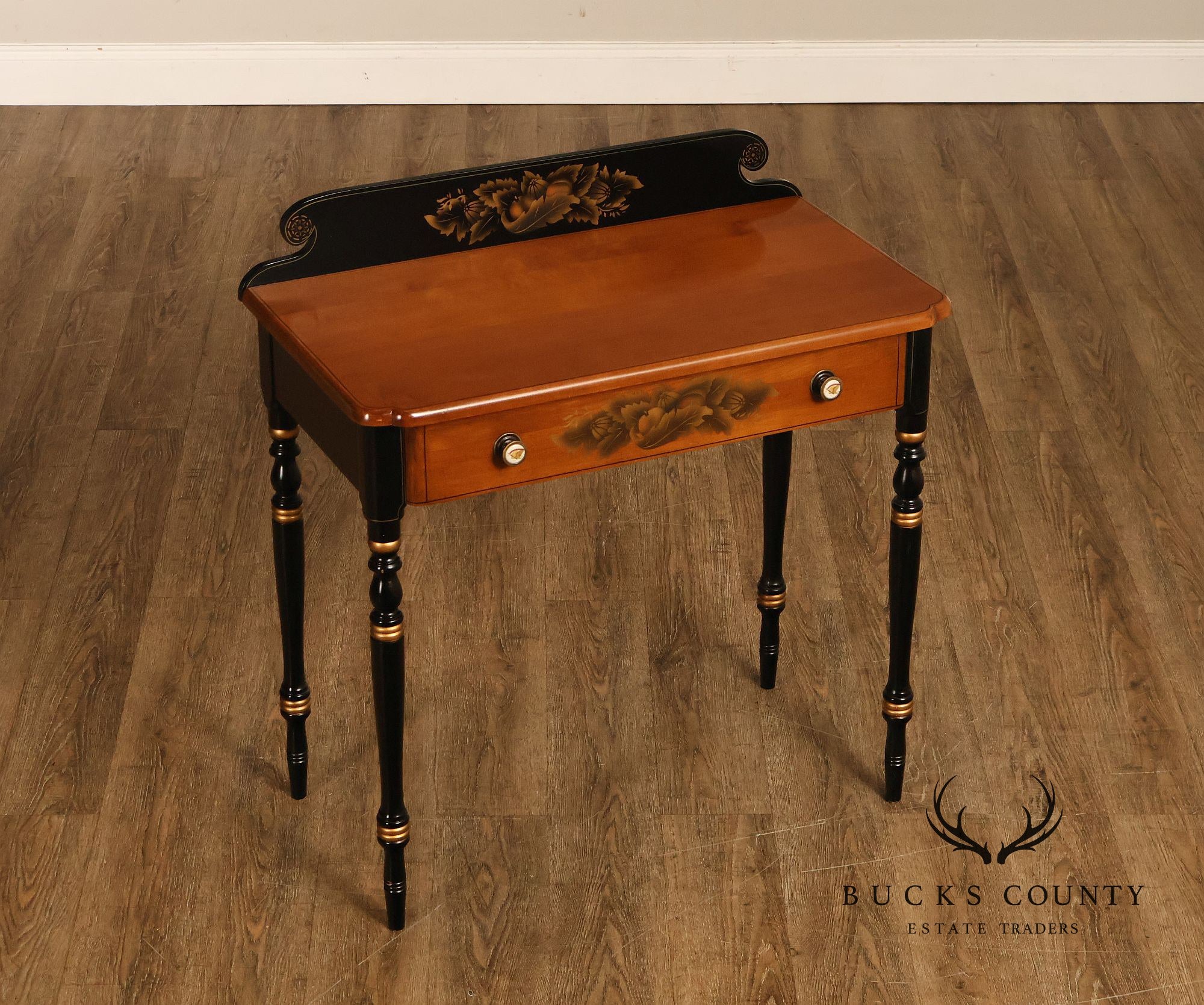 Hitchcock Vintage Ebonized Maple Writing Desk