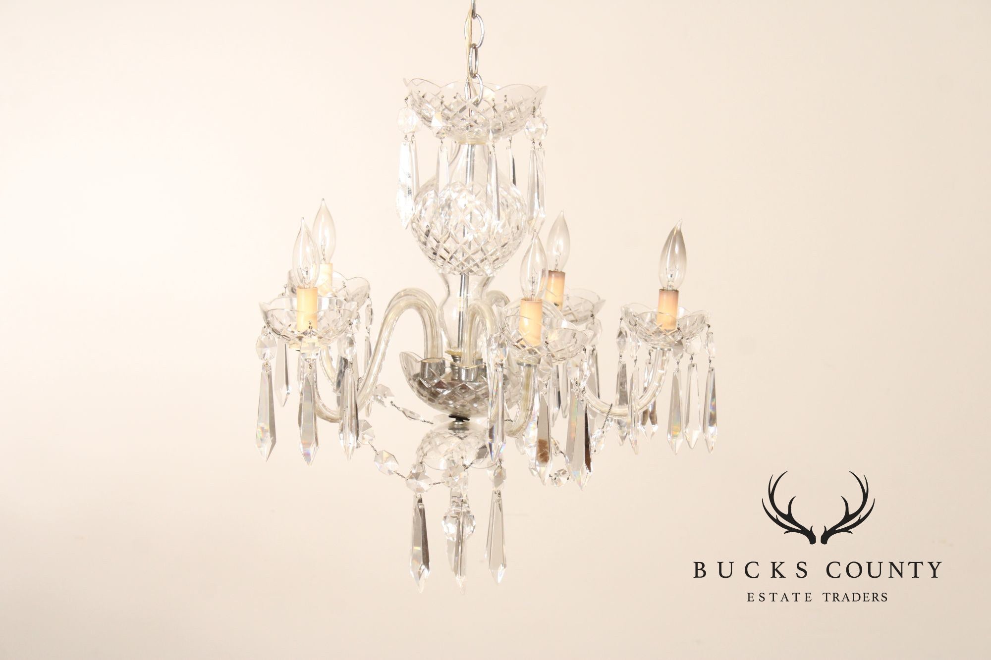 Waterford Crystal Five Light Chandelier