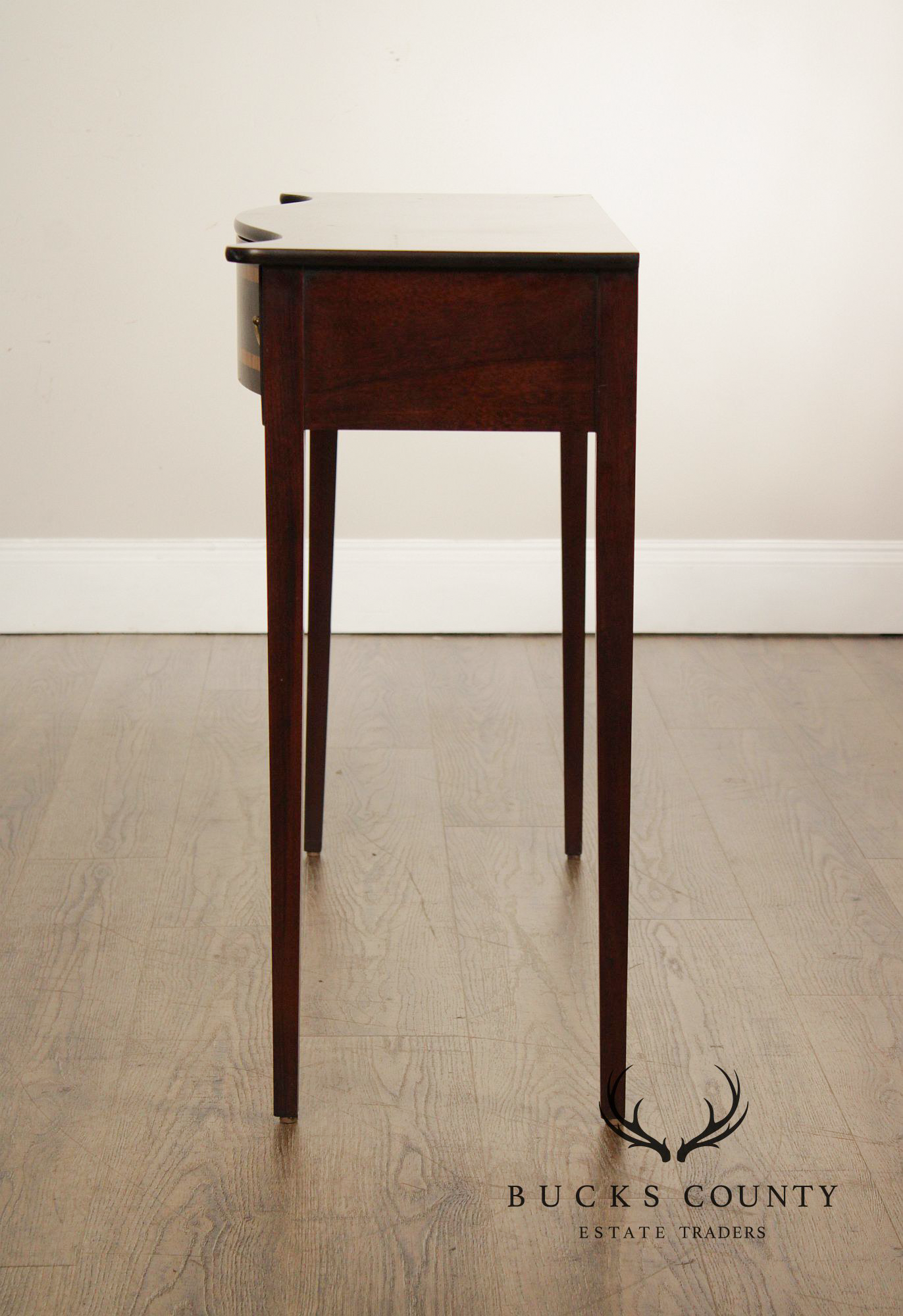 Federal Style Inlaid Mahogany Narrow Console Table