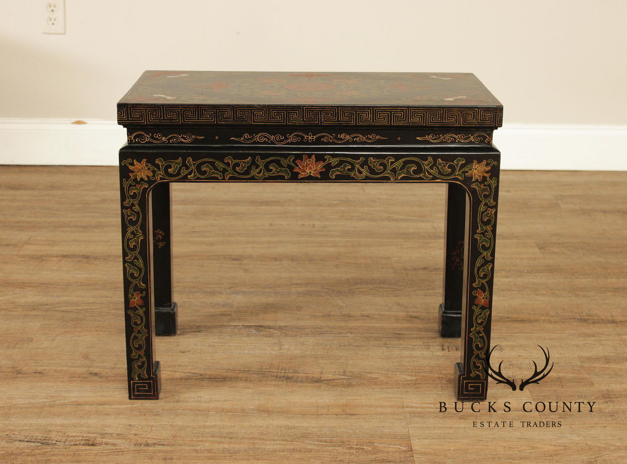 Vintage Asian Lacquered Coffee or Side Table