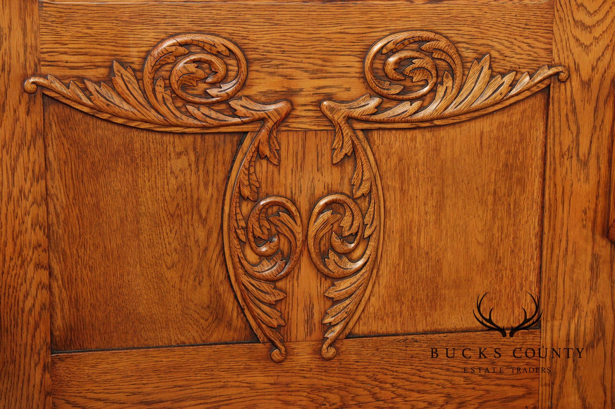 Antique Victorian Carved Oak Hall Tree