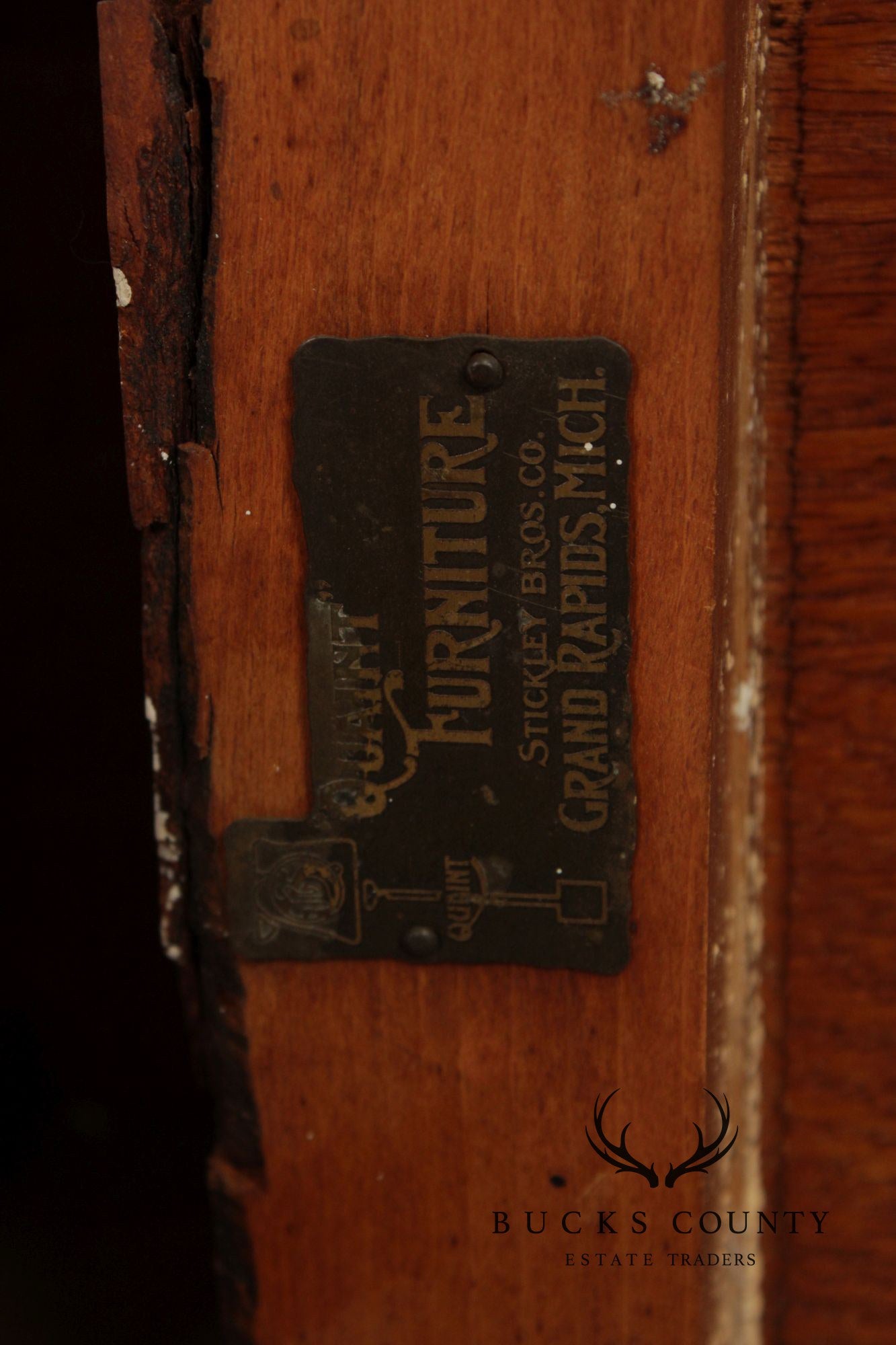 Stickley Brothers Antique Mission Oak Postcard Writing Desk