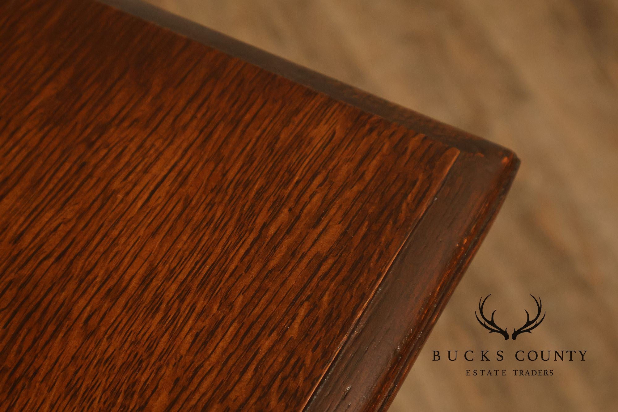 Antique Victorian Oak Partner's Writing Desk