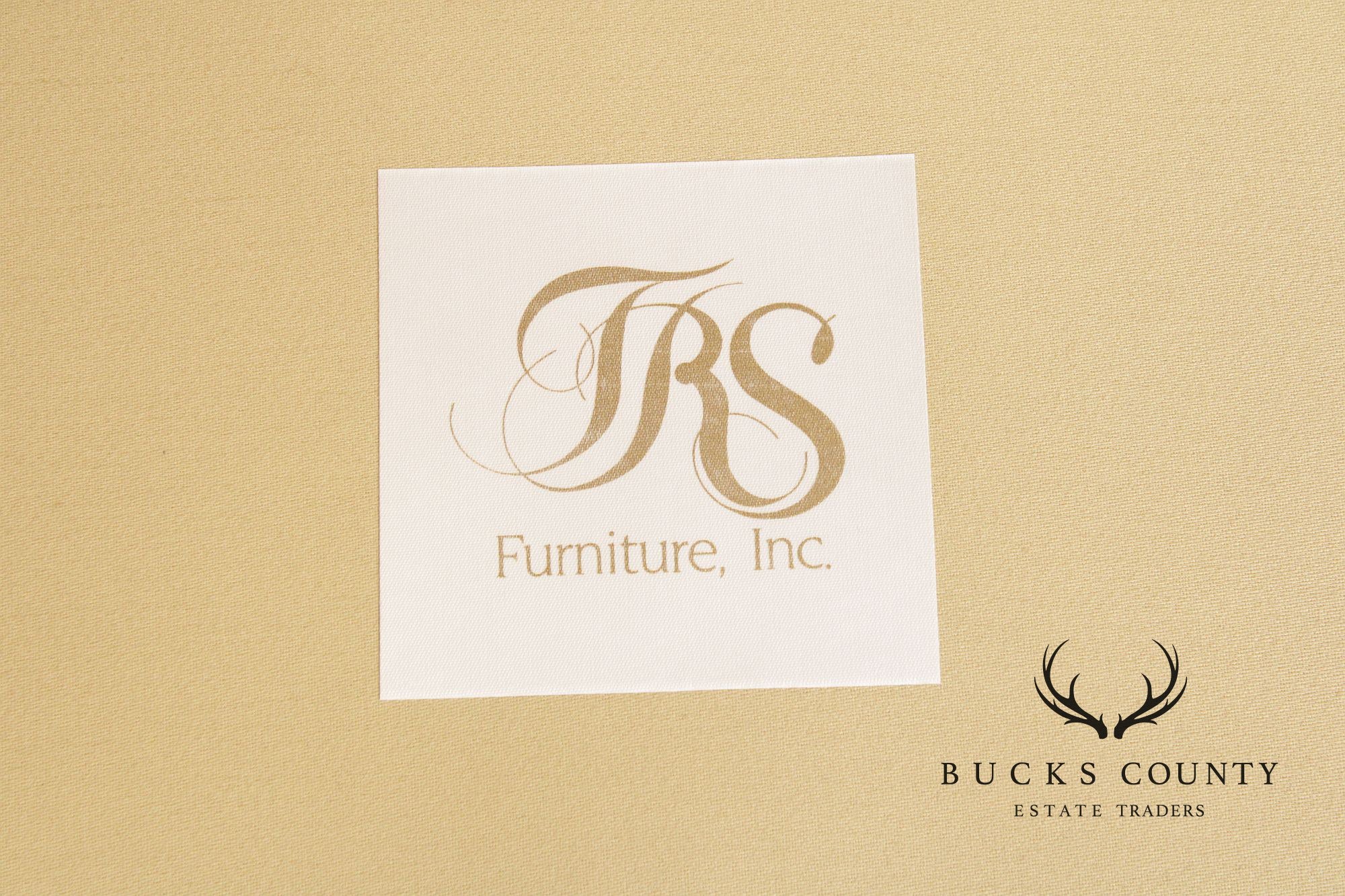 TRS Furniture Inc. Custom Upholstered Curved Back Sofa