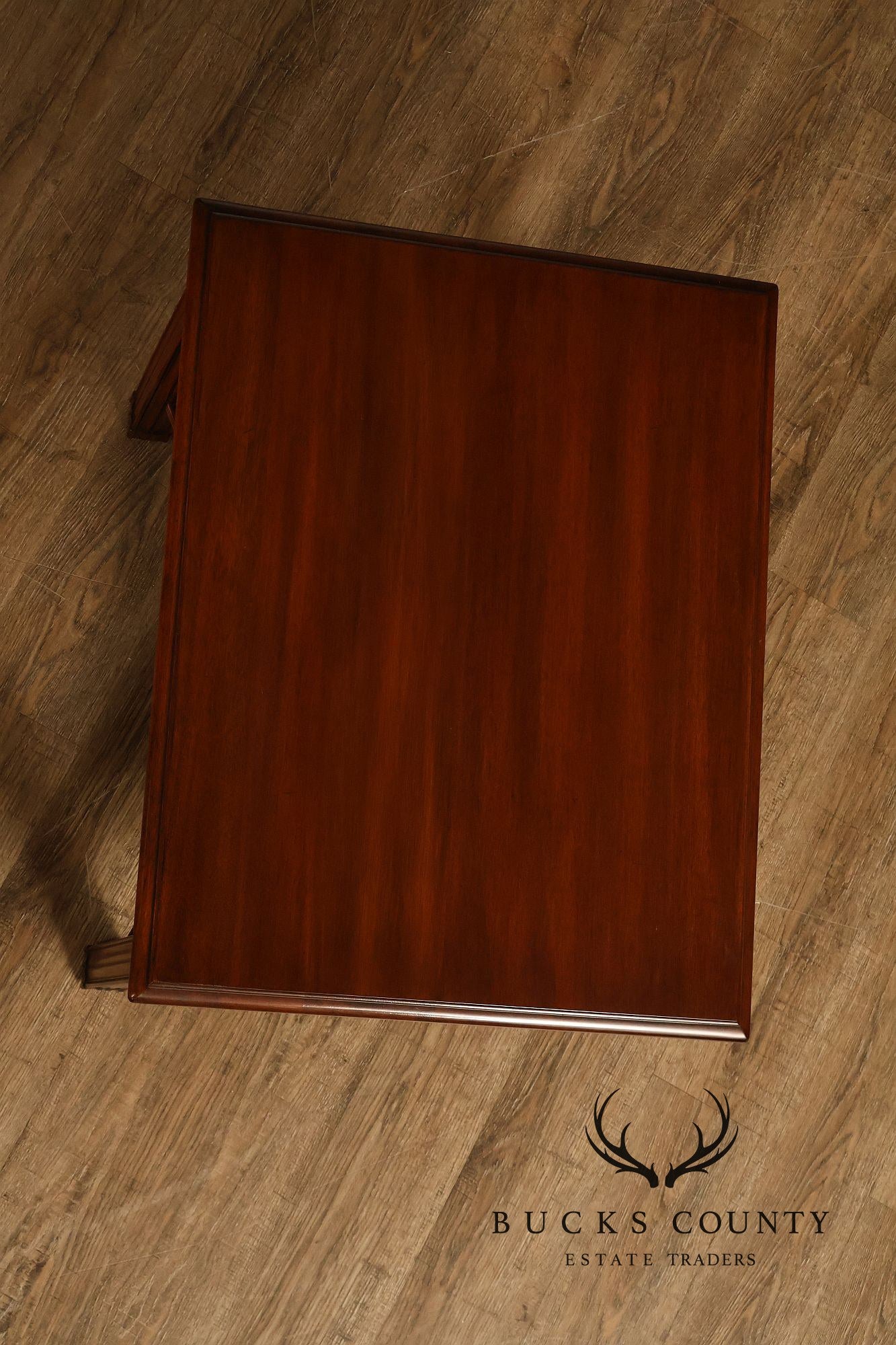 Henkel Harris Georgian Style Pair of Mahogany Side Tables