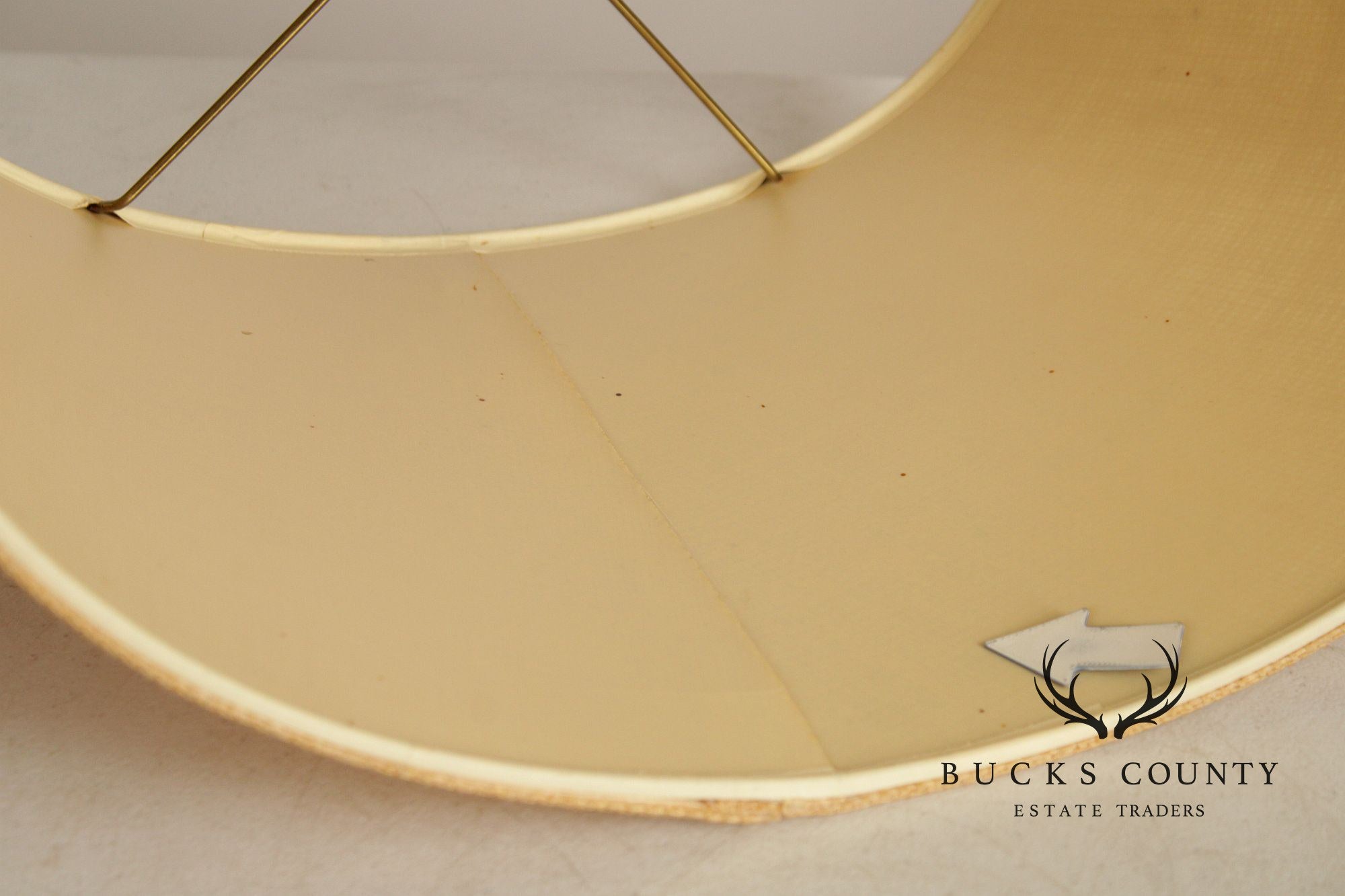 Mid Century Modern Sculpted Brass and Walnut Table Lamp By Modeline