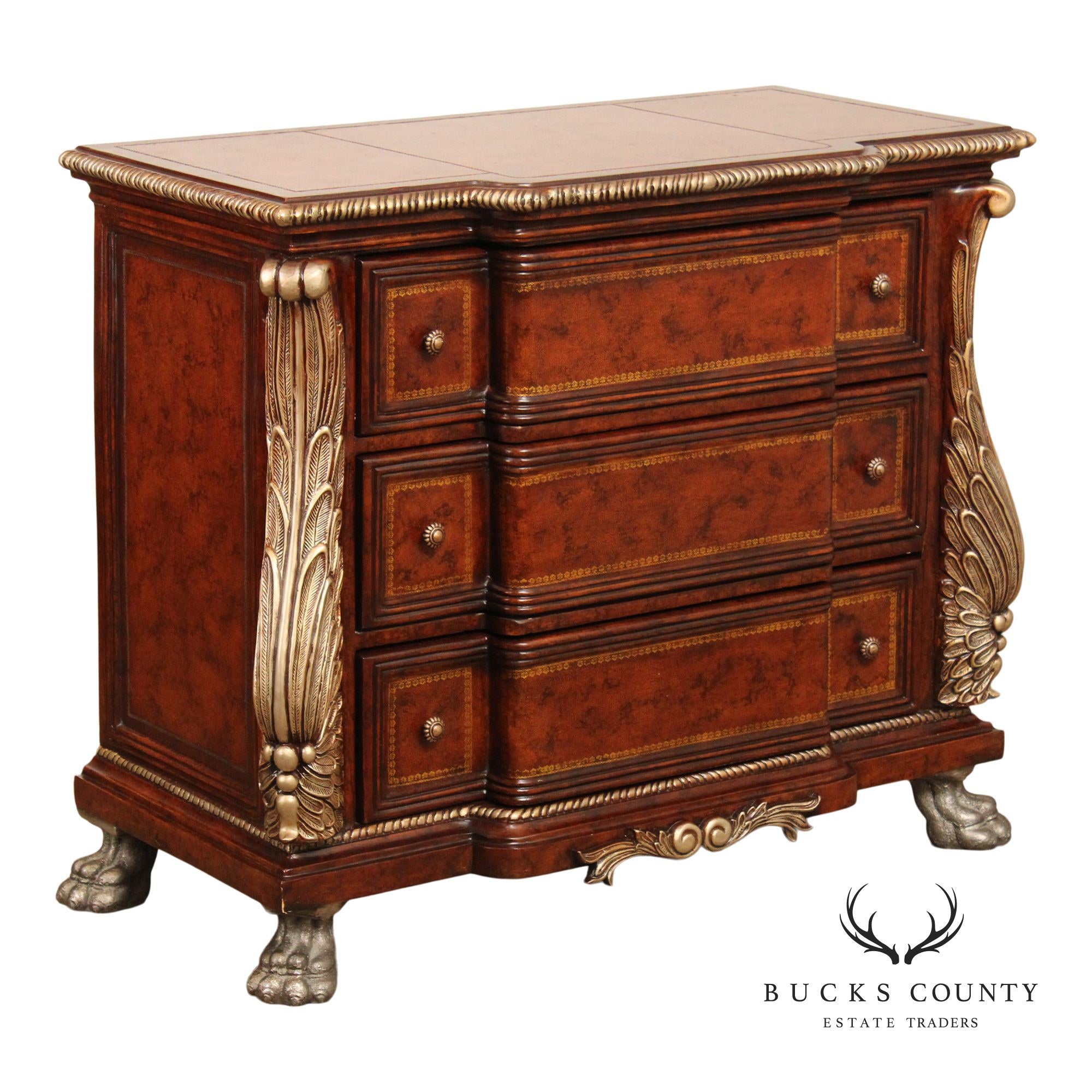 Collezione Europa Leather Wrapped Chest of Drawers Collezione Europa Leather Wrapped Chest of Drawers