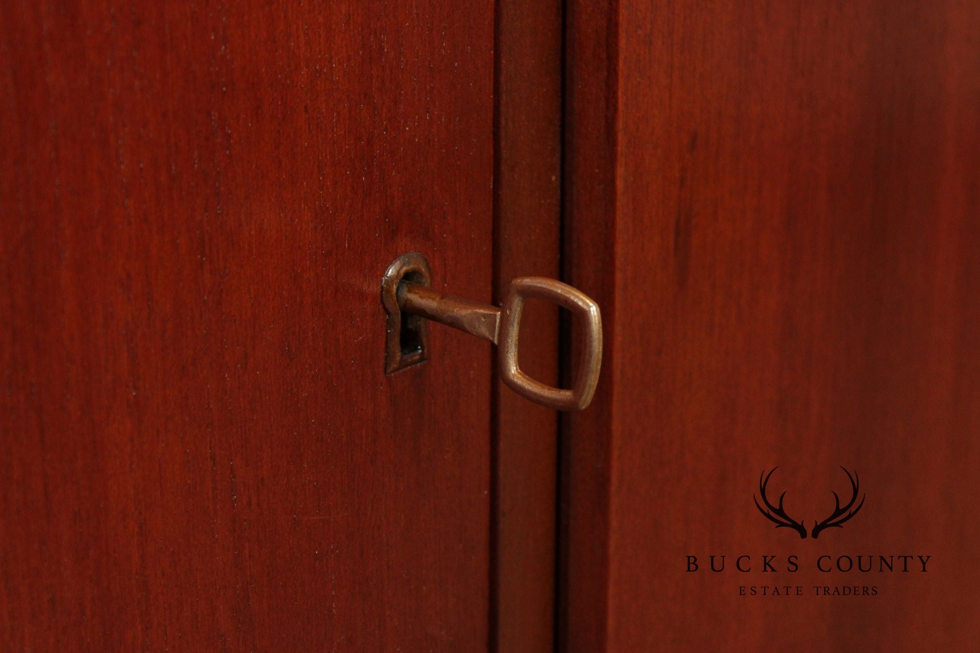 Mid-Century Danish Style Teak Credenza Sideboard With Inset Pulls