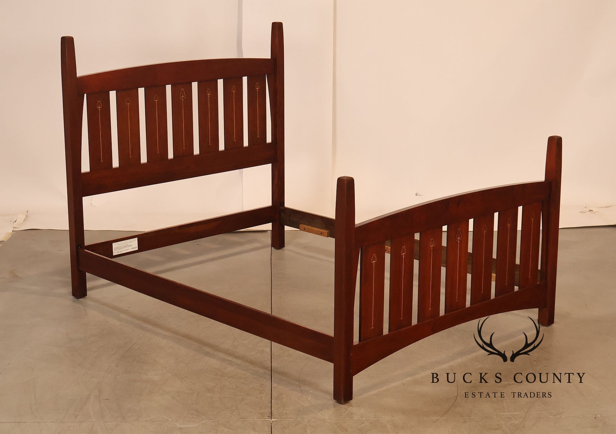 Stickley Harvey Ellis Inlaid Cherry Queen Bed