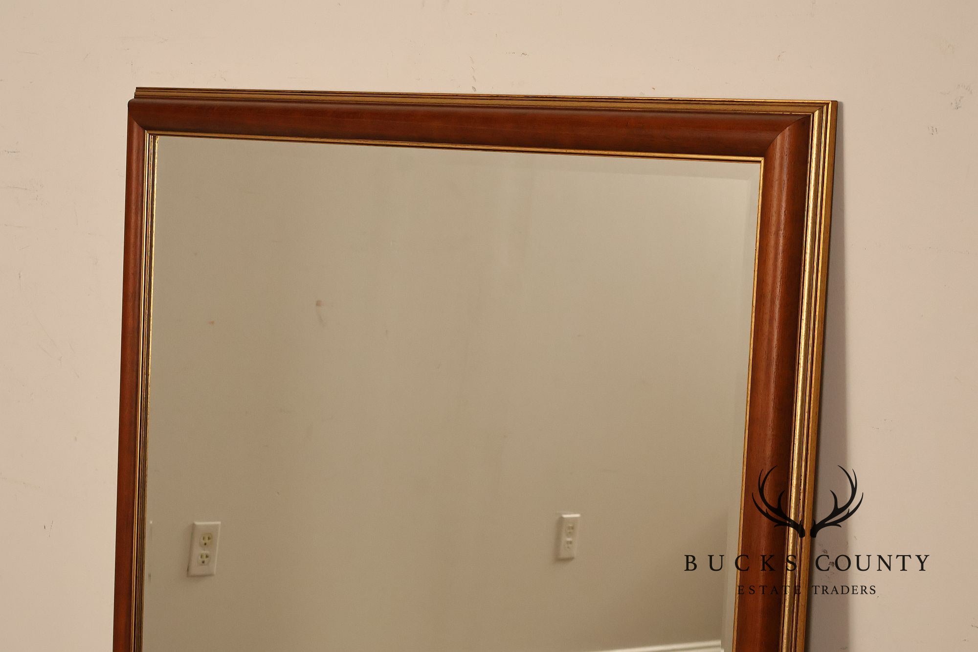 Traditional Partial Gilt Wall Mirror