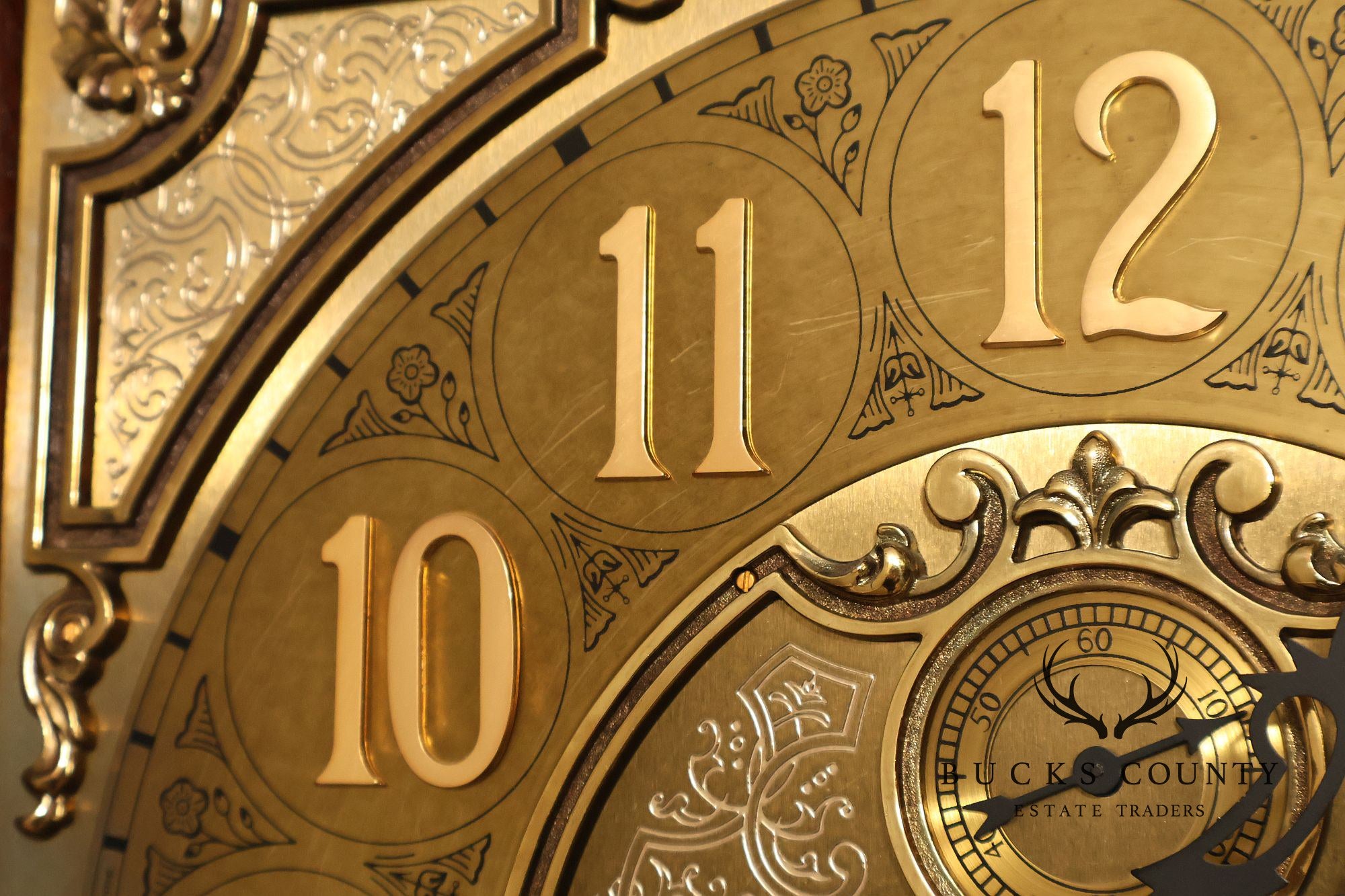 Sligh Mahogany Inlaid Grandfather Clock