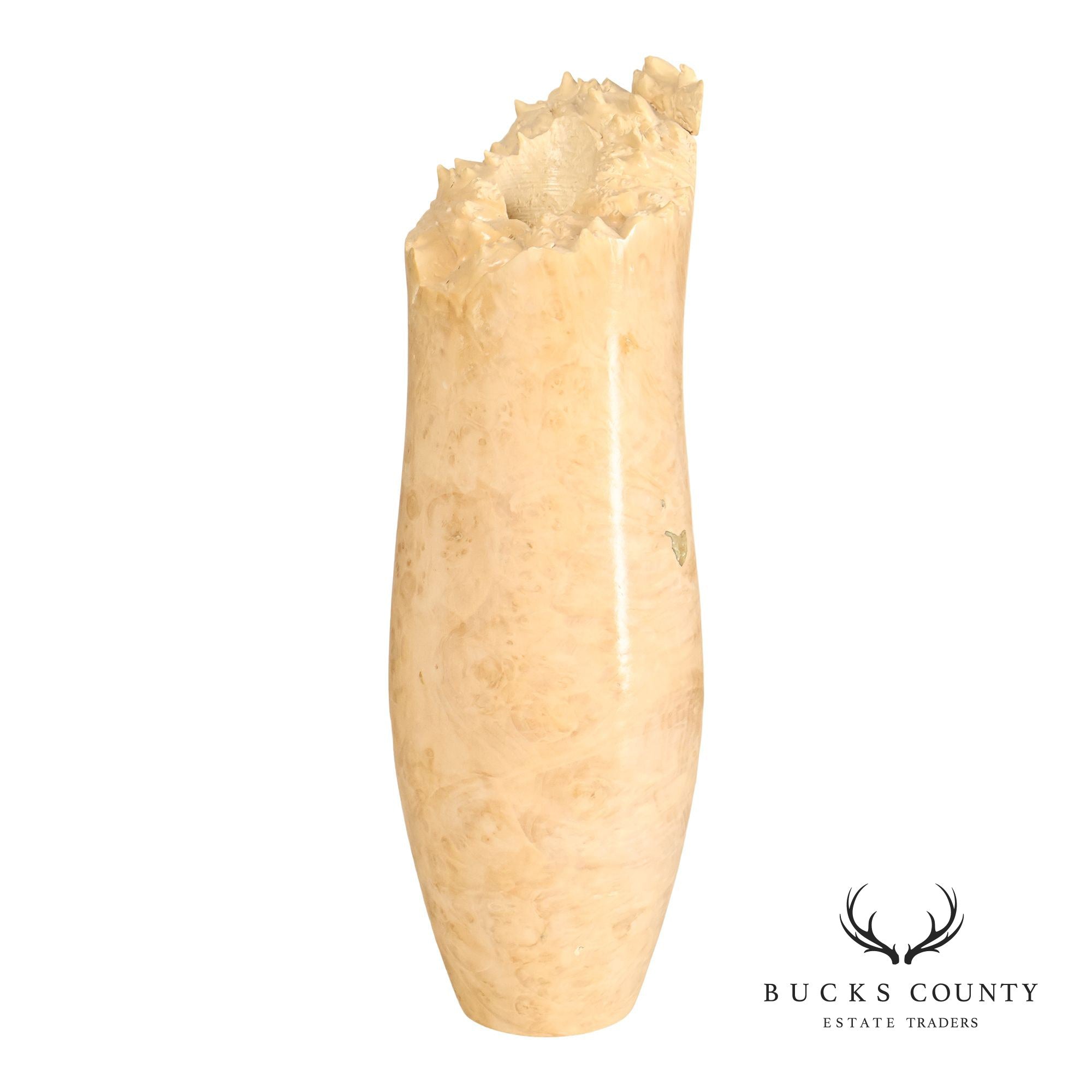 John Mascoll Contemporary Turned Maple Vase