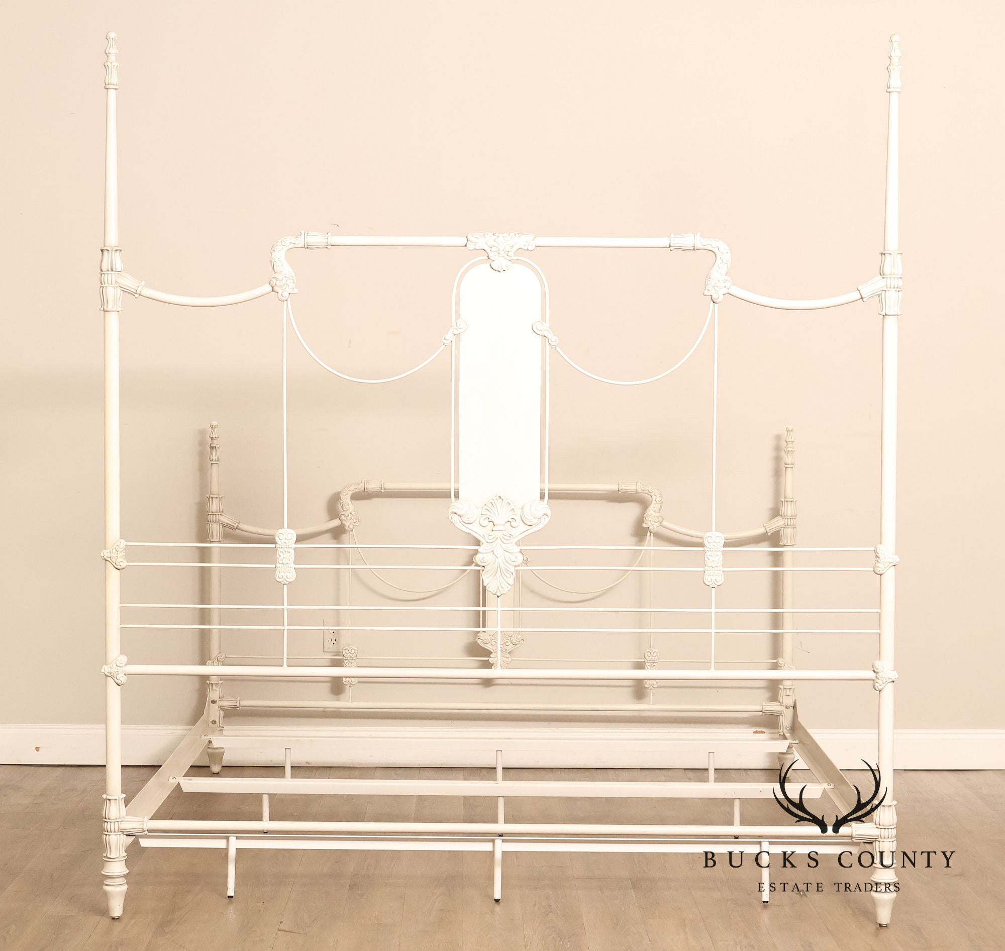 Frontgate Jardin Collection King Size Metal Canopy Bed