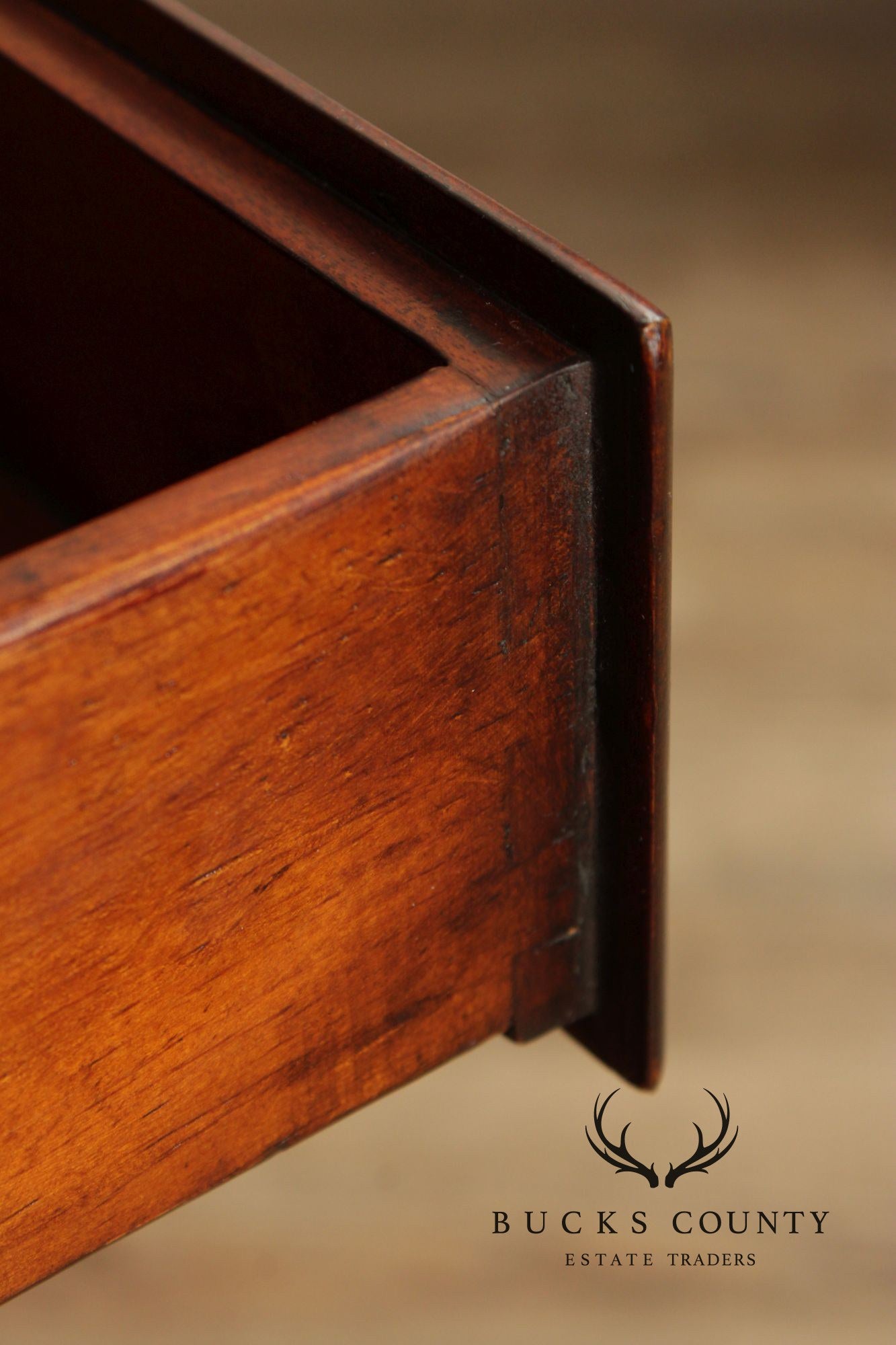 Theodore Alexander Georgian Style Burlwood Corner Cabinet