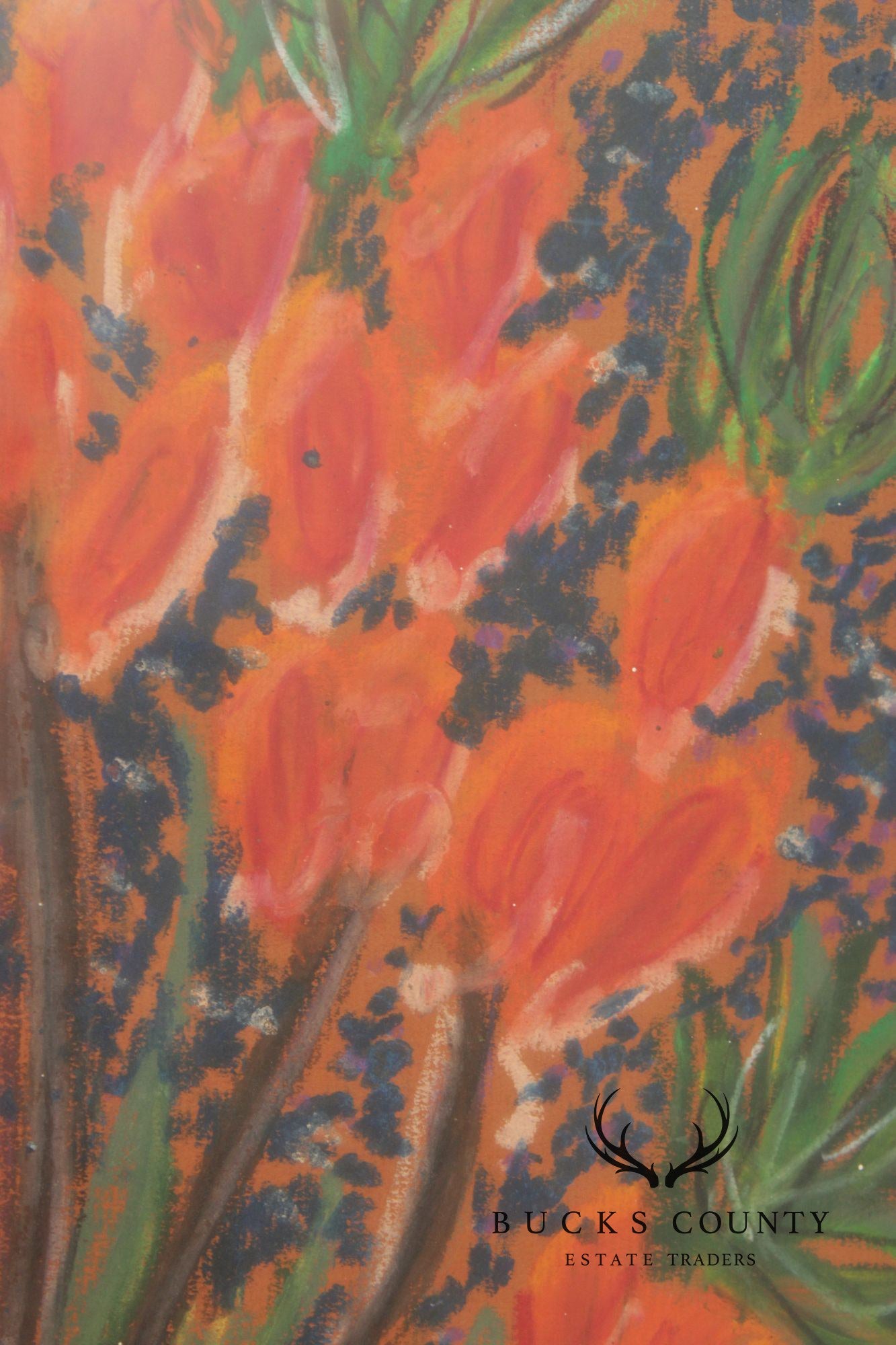 Artist Signed Pastel Painting Inspired by Vincent Van Gogh