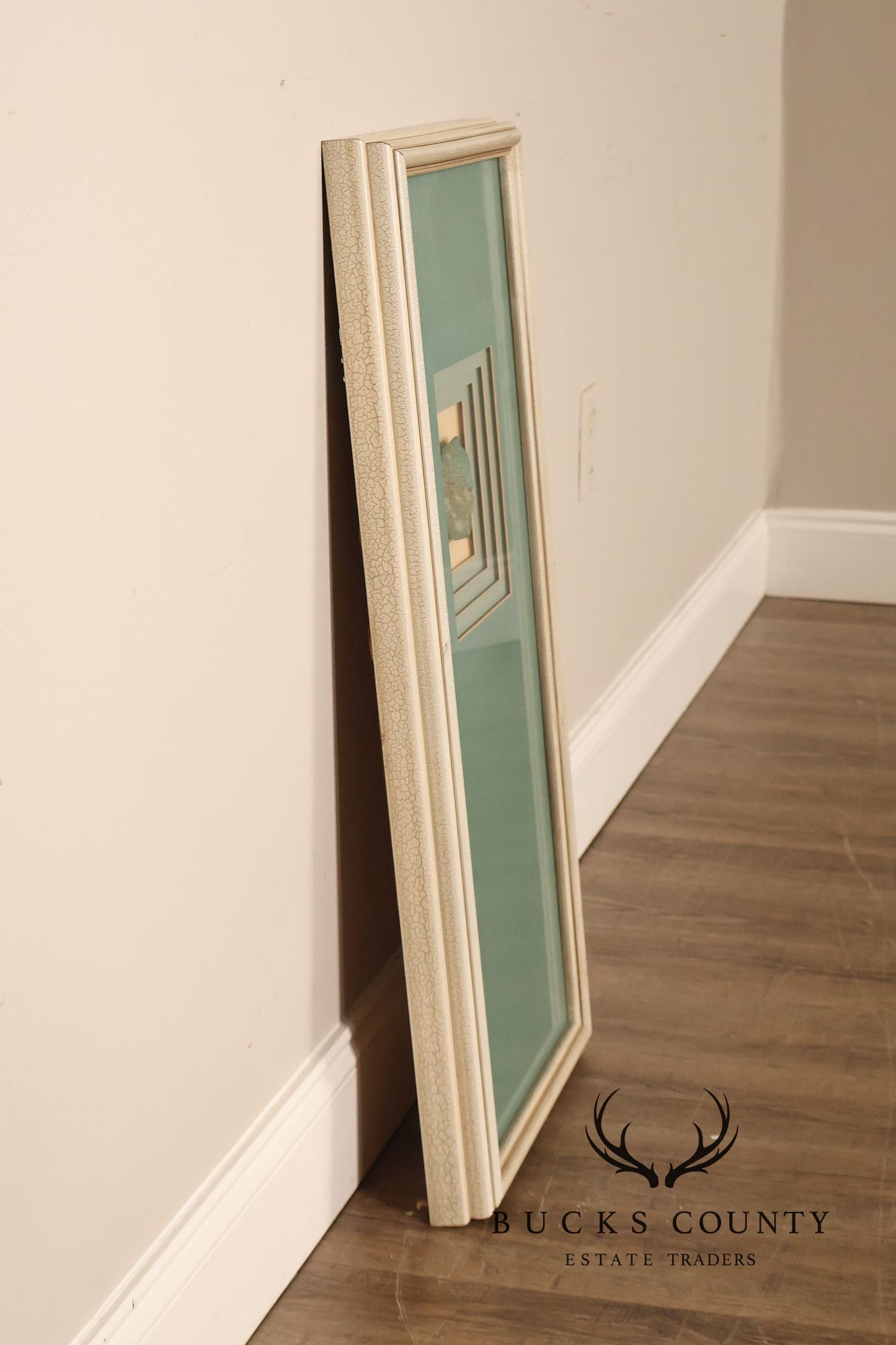 Kinder-Harris Pair Of Framed Turquoise Mask Wall Art, Dated 1987