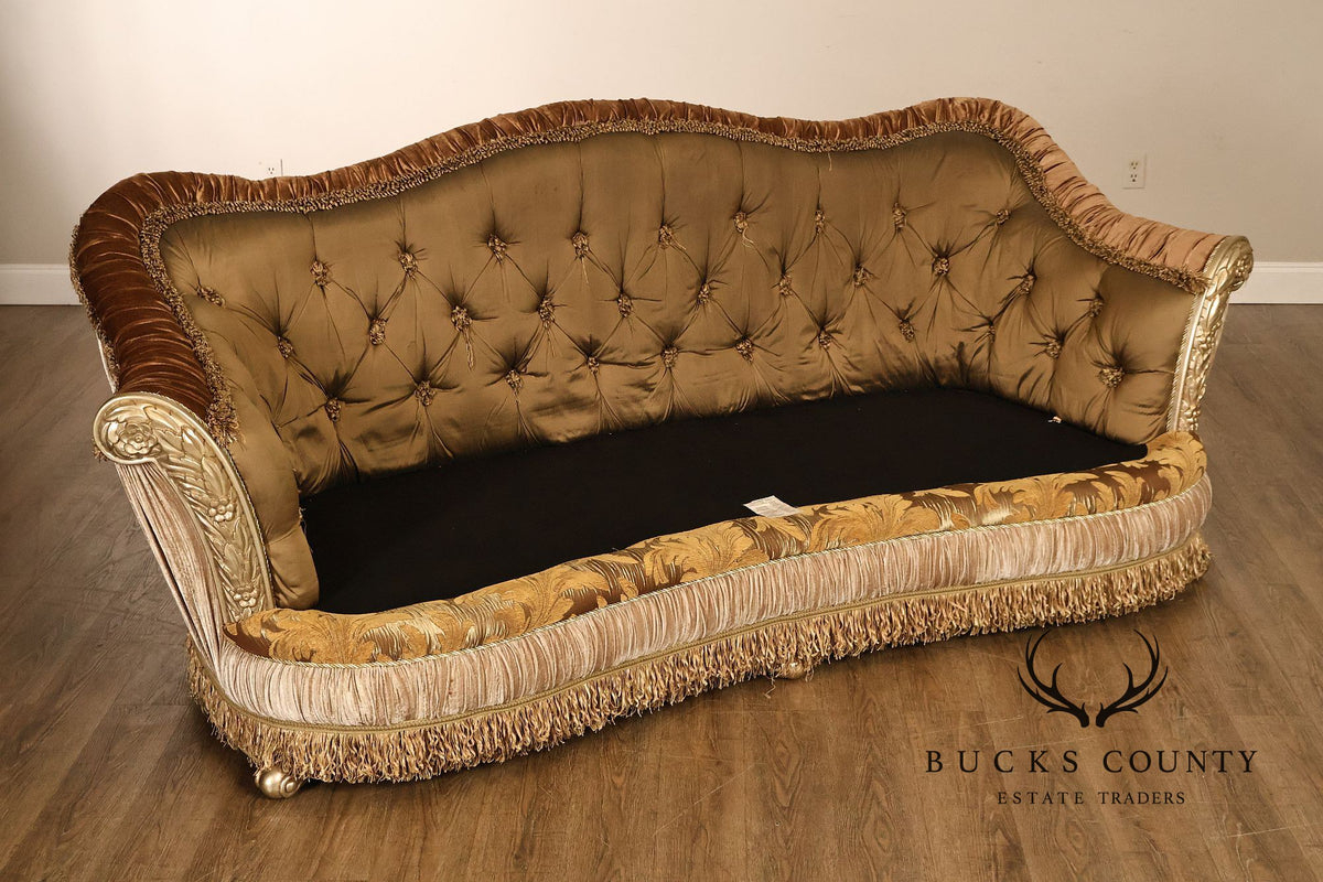 Italian Renaissance Style Upholstered Sofa