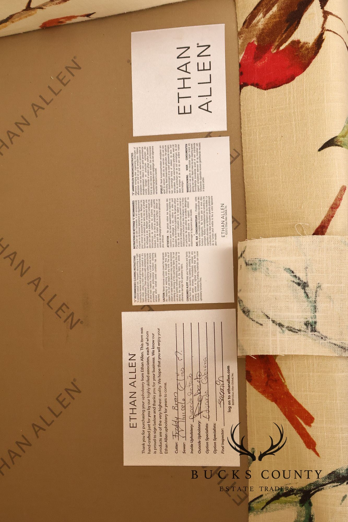 Ethan Allen Modern Upholstered Accent Chair