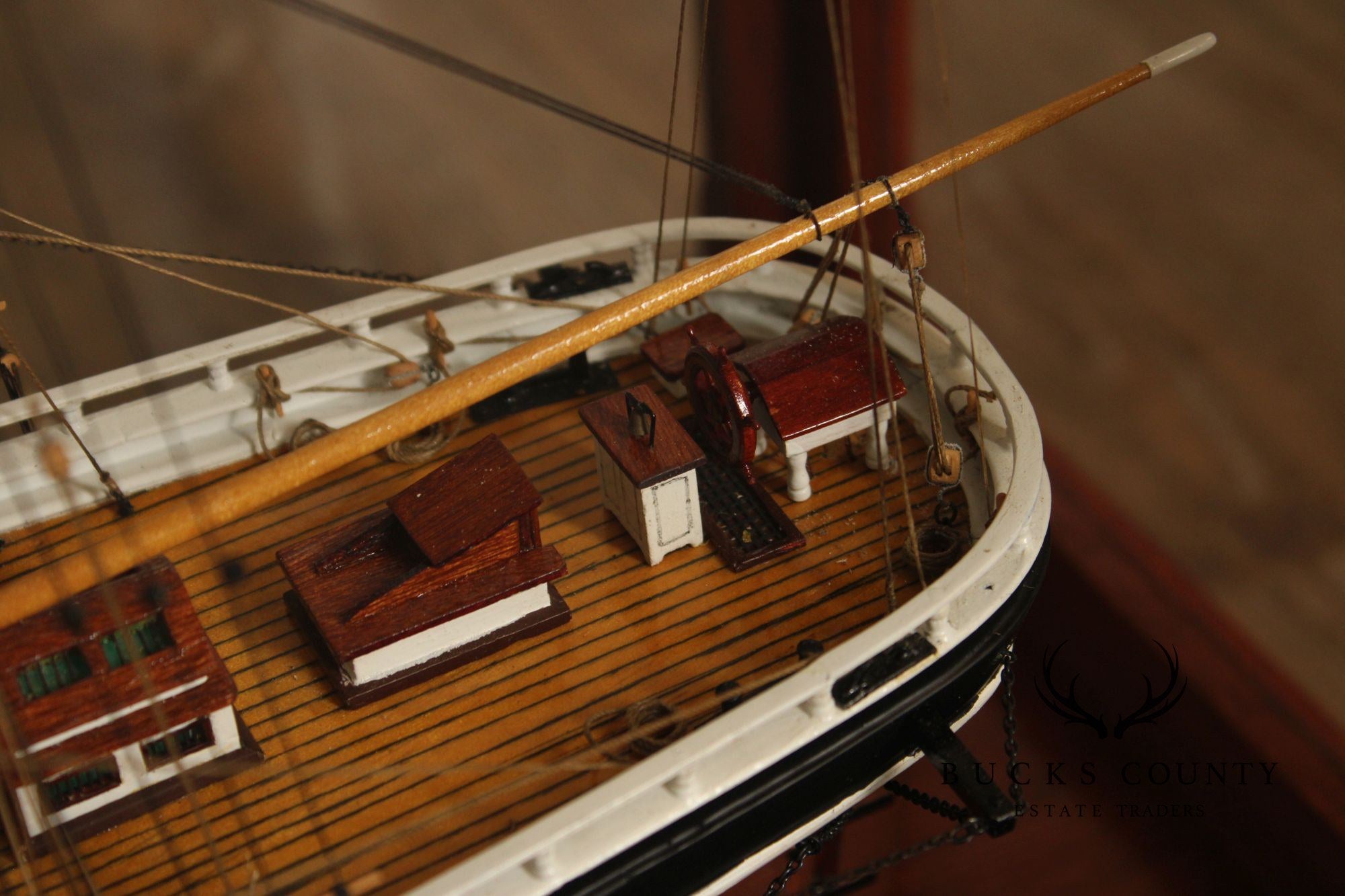 Model Ship 'Sovereign of the Seas' In Display Case