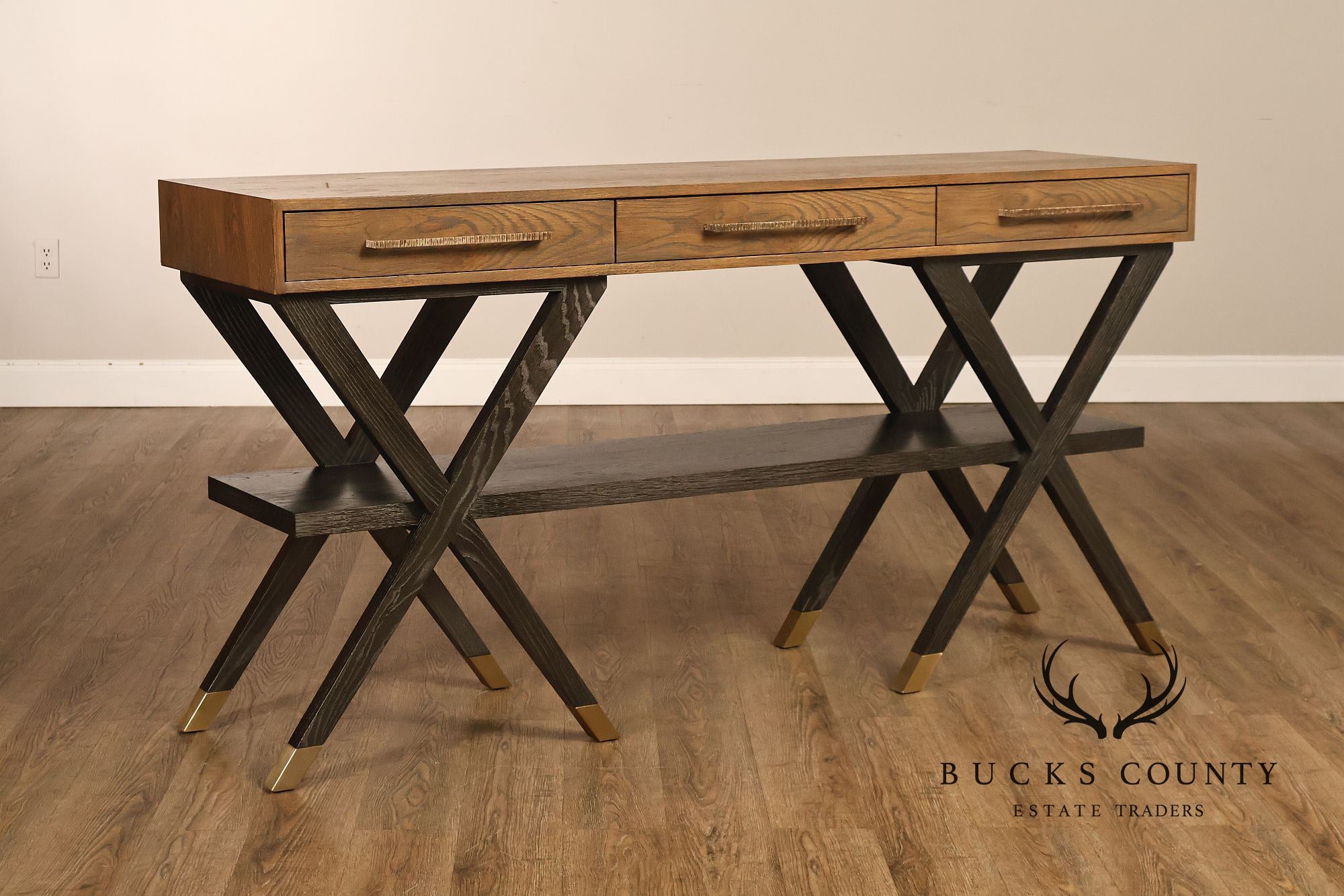 Hickory White Modern Console Table