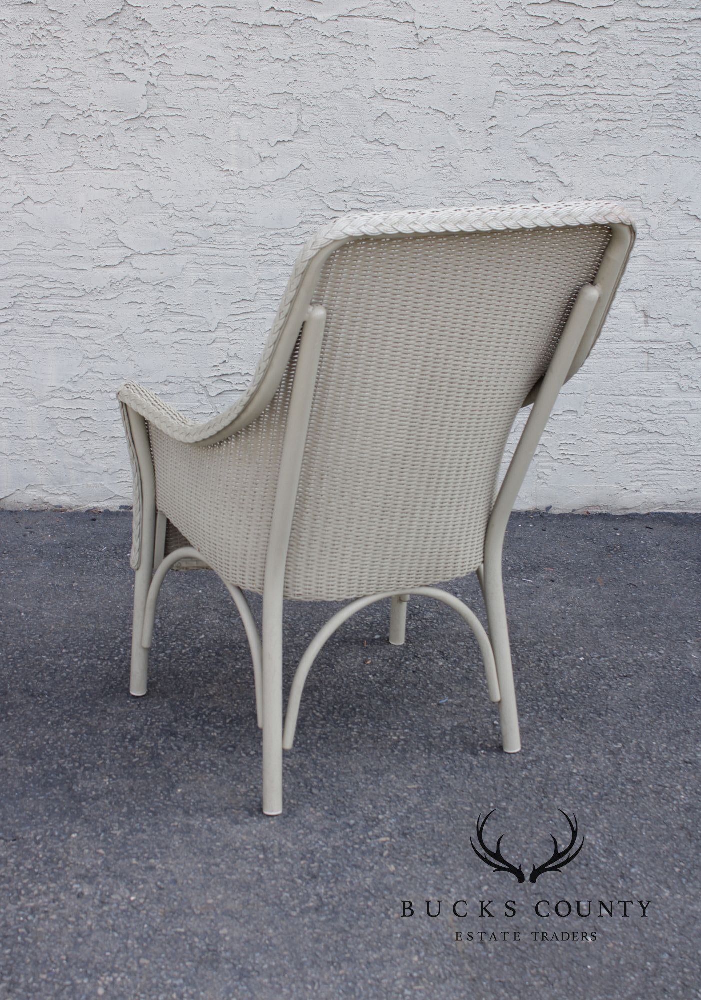 Lloyd Flanders 'Heirloom' Outdoor Patio Wicker Seven-Piece Dining Set