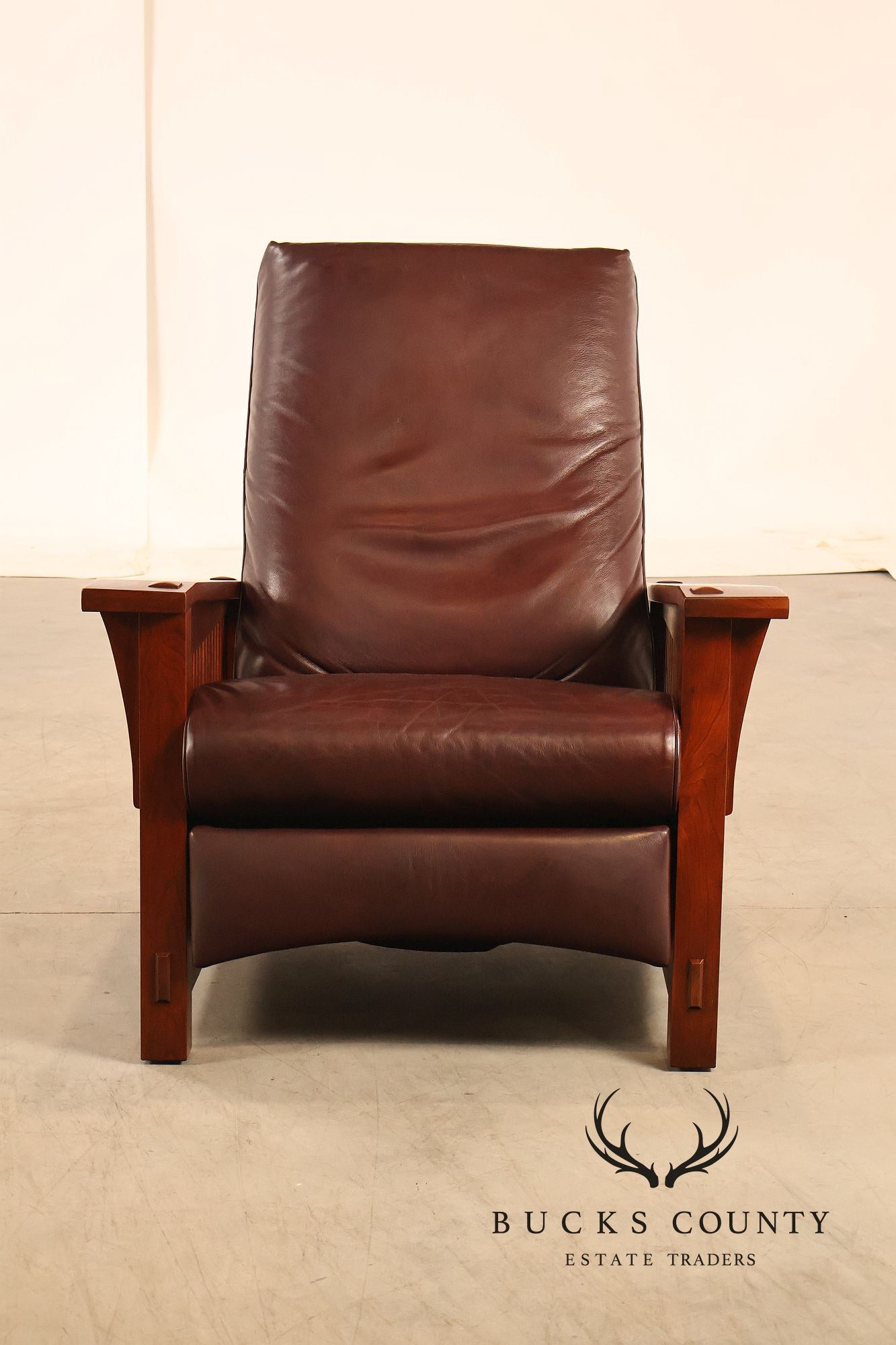 Stickley Mission Collection Cherry Spindle Morris Recliner
