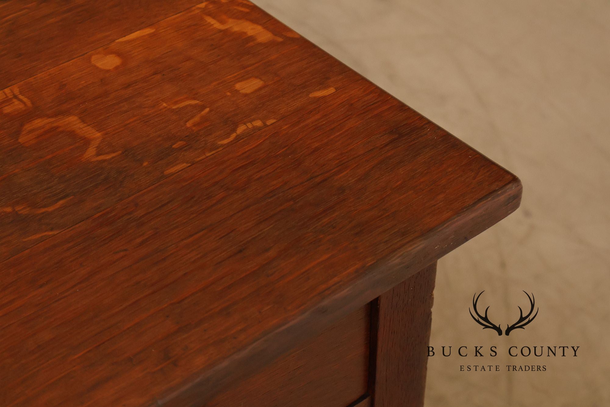 Antique Stickley Brothers Arts & Crafts Oak Vanity Desk