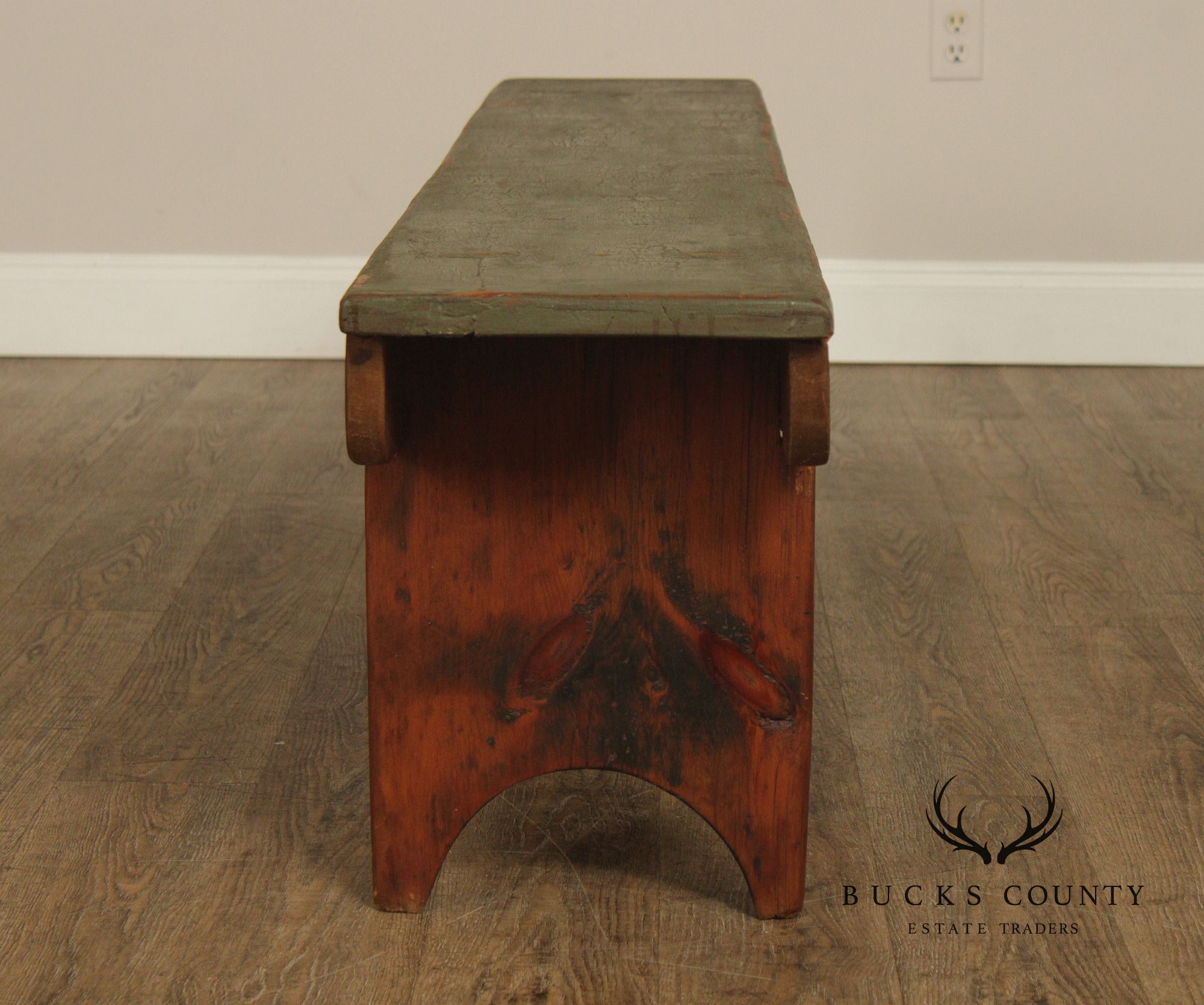 Antique Primitive Pine Bench